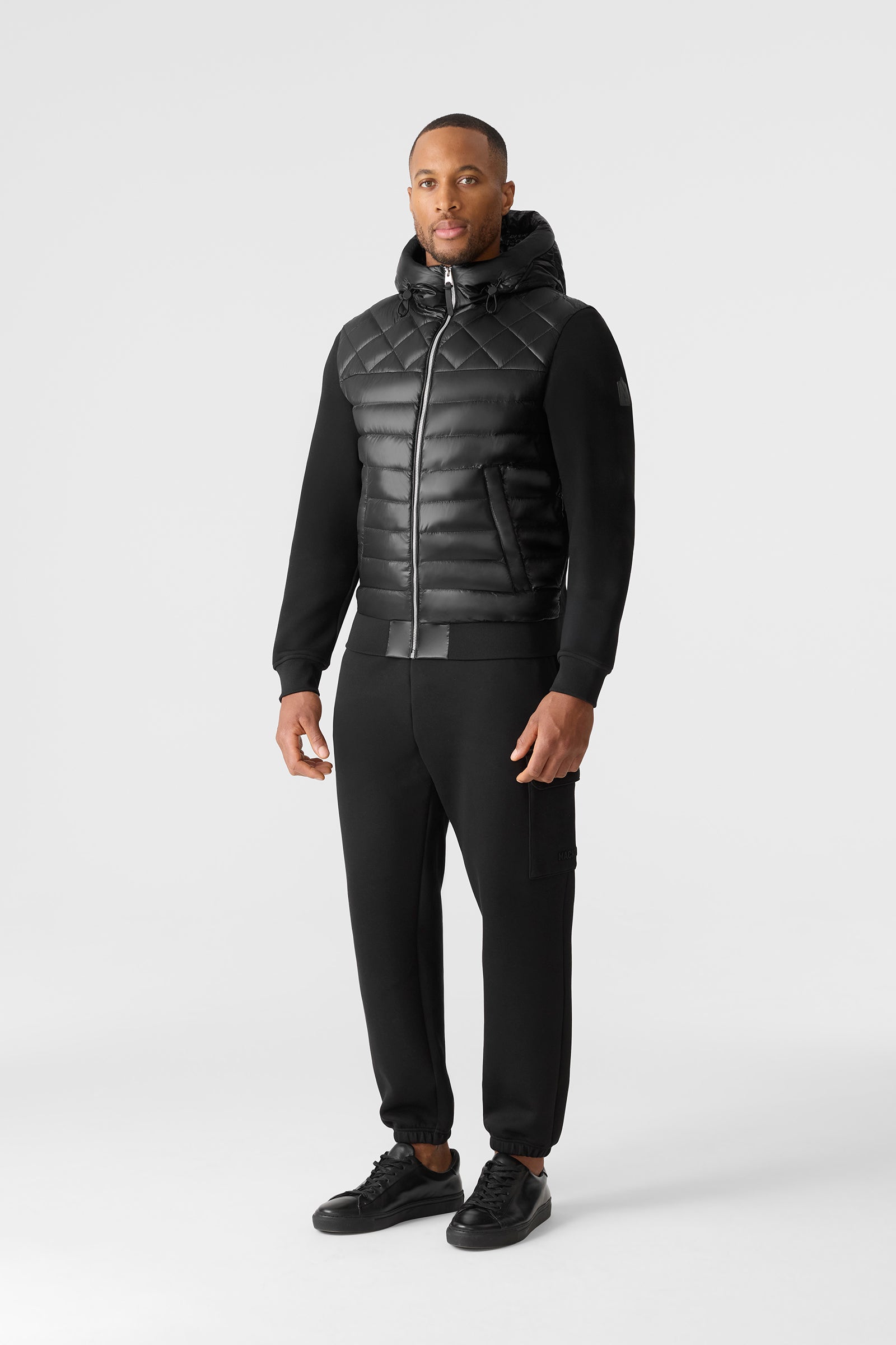 FLETCHER Mixed-Media Down Jacket for Men | Mackage® US