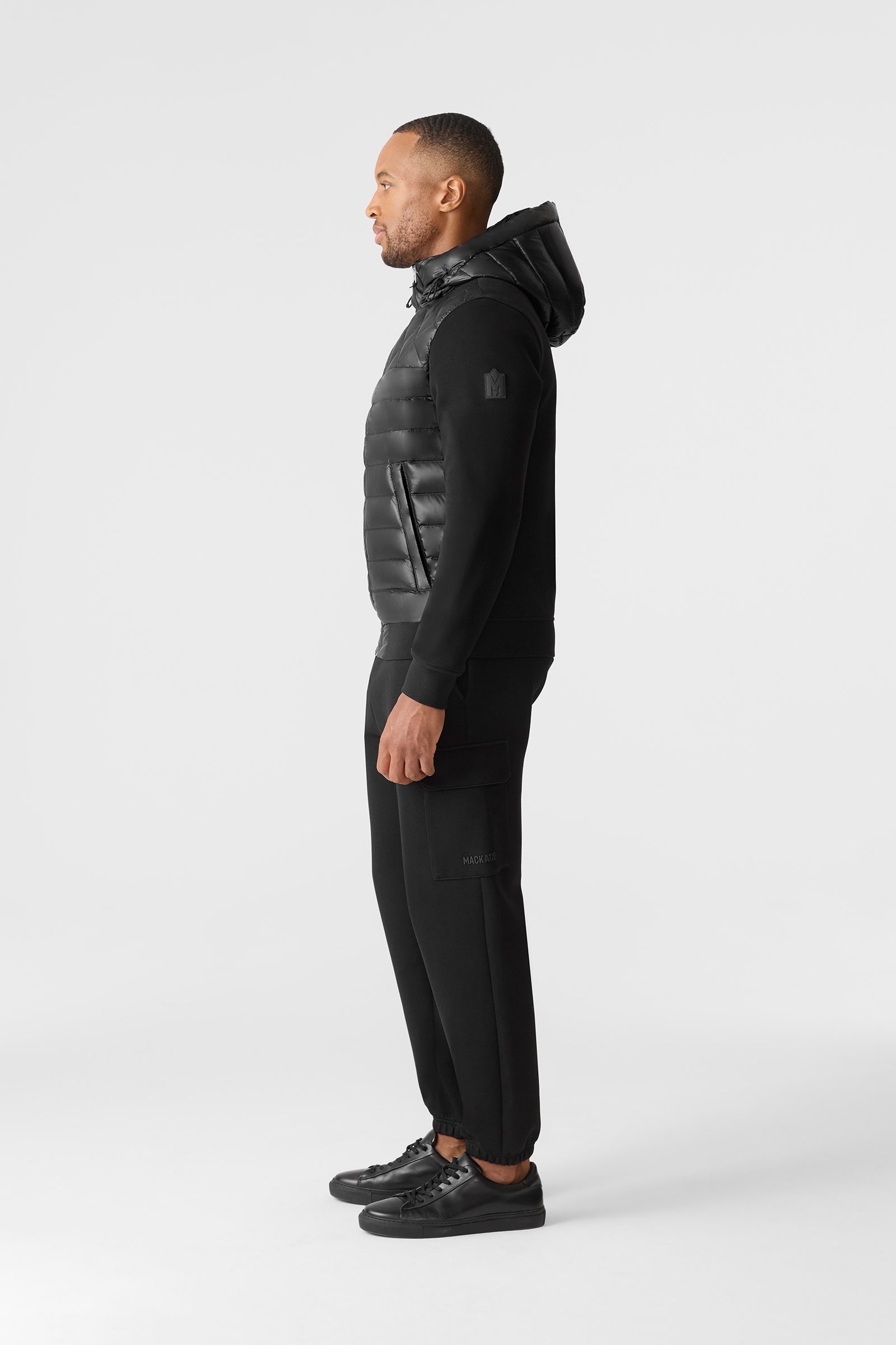 FLETCHER Mixed-Media Down Jacket for Men | Mackage® US