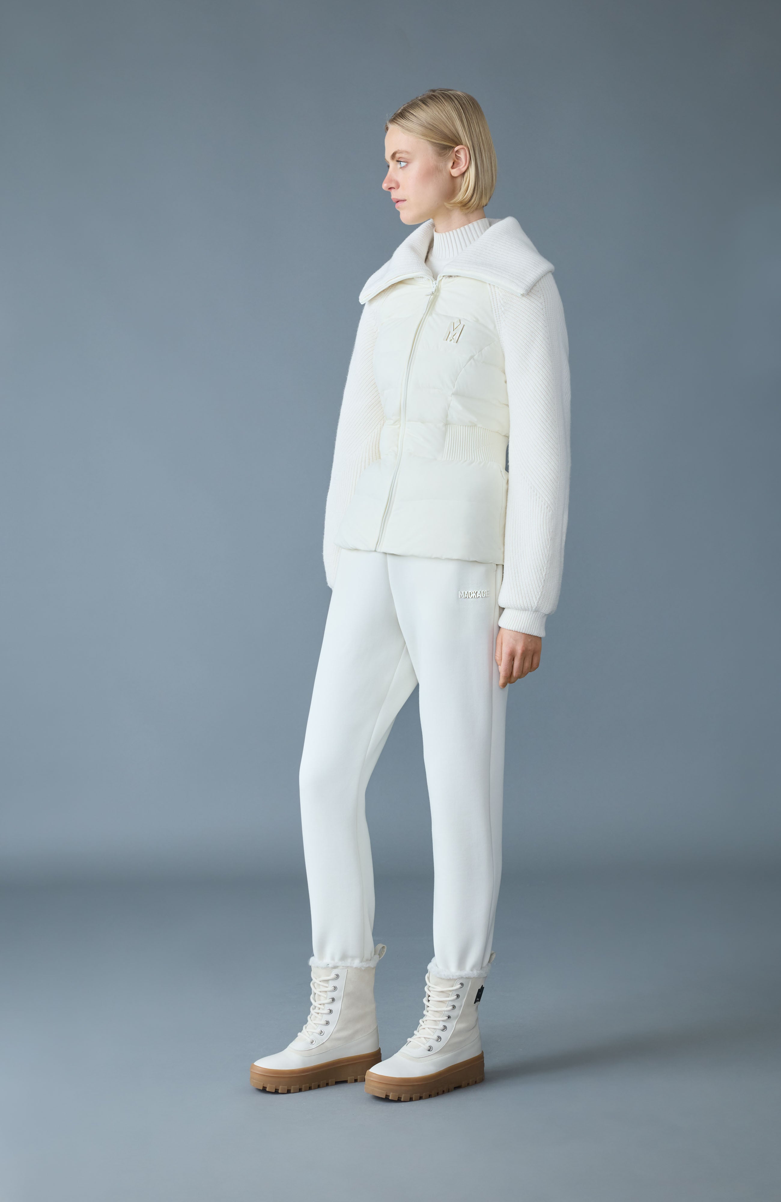 Foxy, light down mixed media jacket | Mackage® US