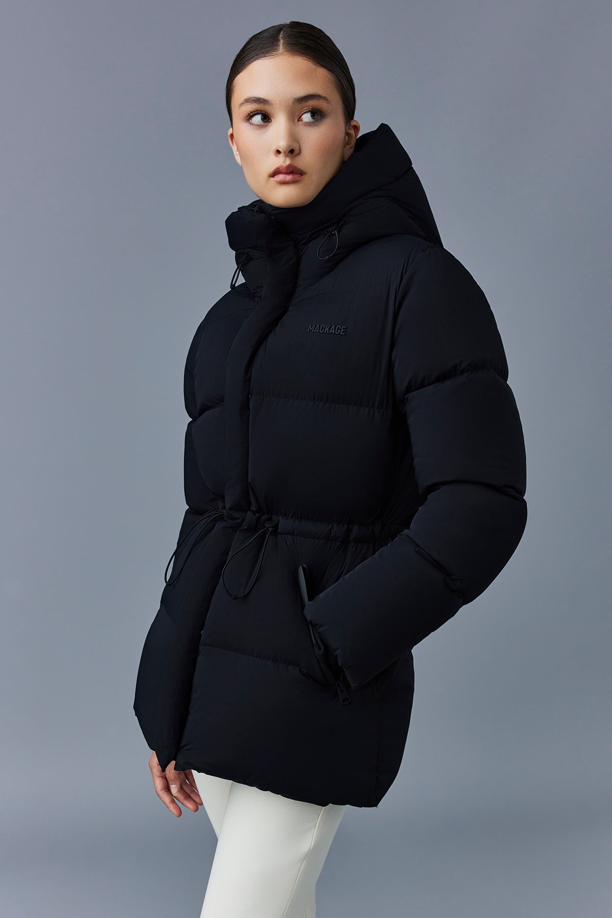 MACKAGE FREYA CITY ストレッチ ダウンジャケット Freya, Stretch light down jacket for ladies | Mackage® US