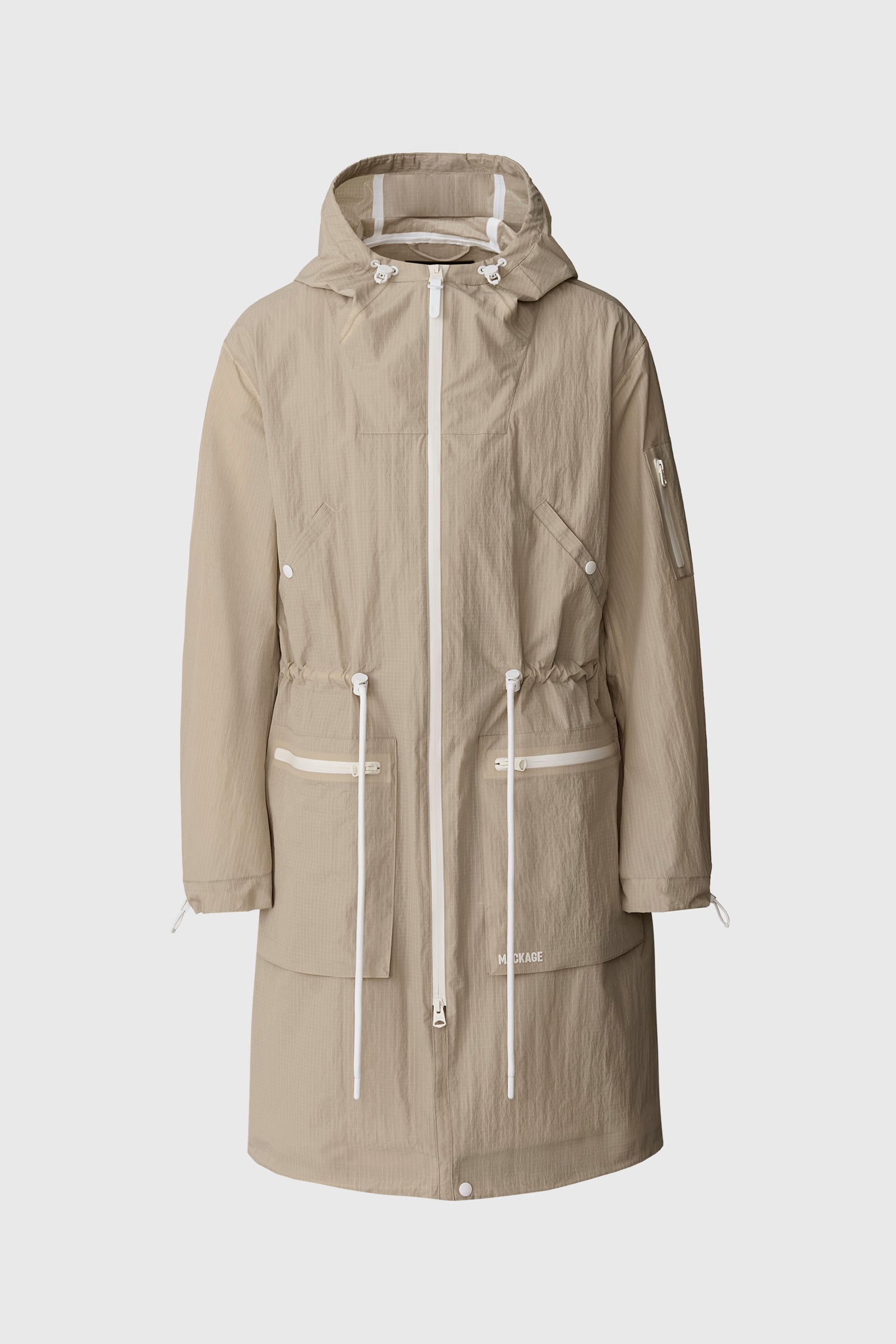 GAGE Long seam sealed Ripstop Raincoat for Men | Mackage® US