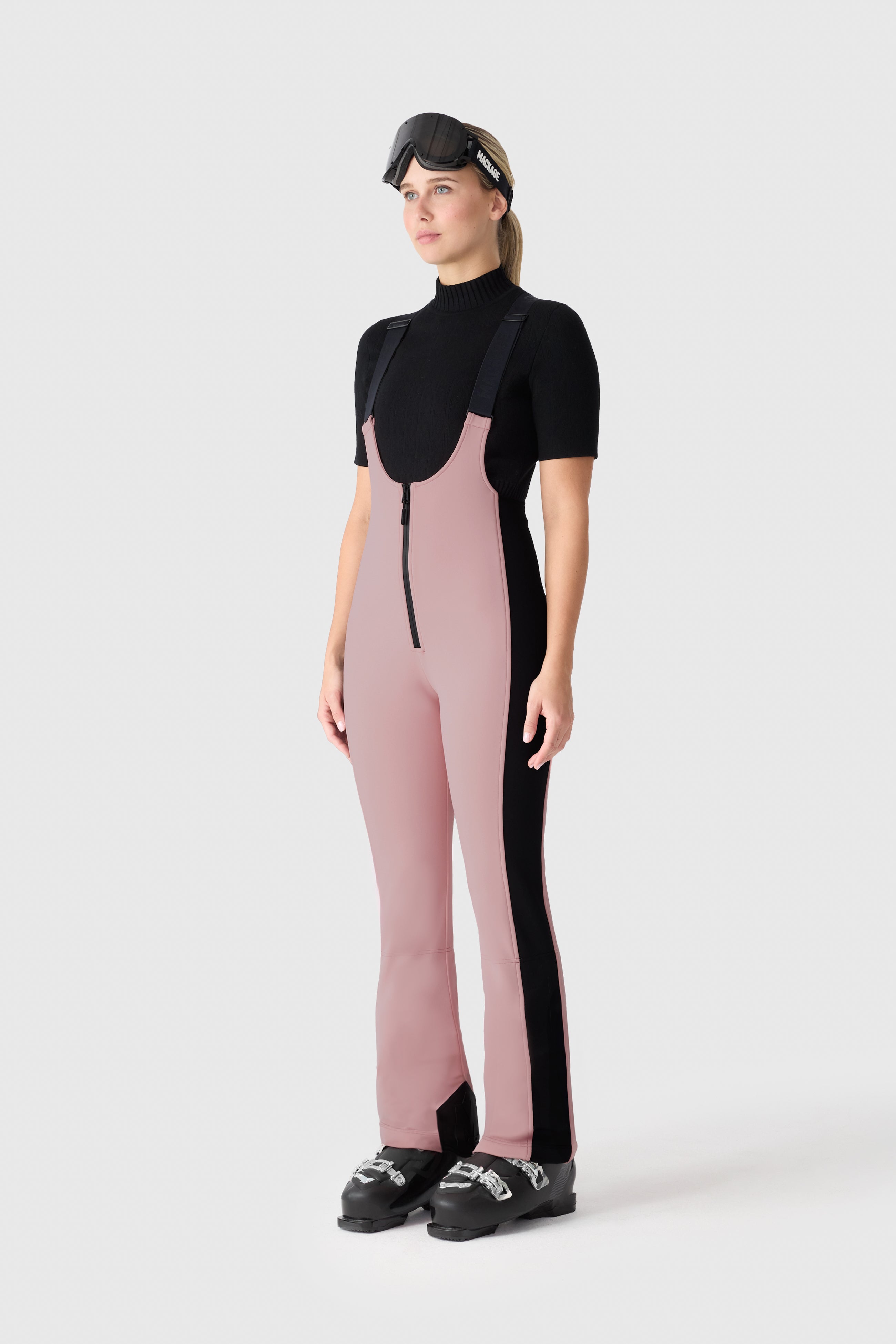 GIA-R fitted ski pants with suspenders for Women | Mackage® US