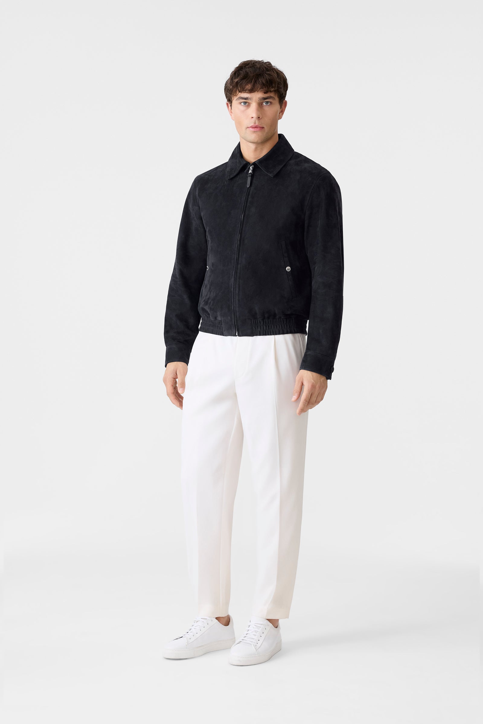 GIOVANNI-SU Suede Bomber Jacket for Men | Mackage® US