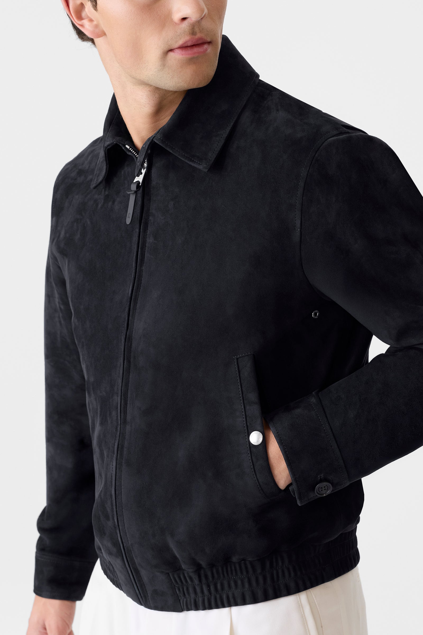 GIOVANNI-SU Suede Bomber Jacket for Men | Mackage® US