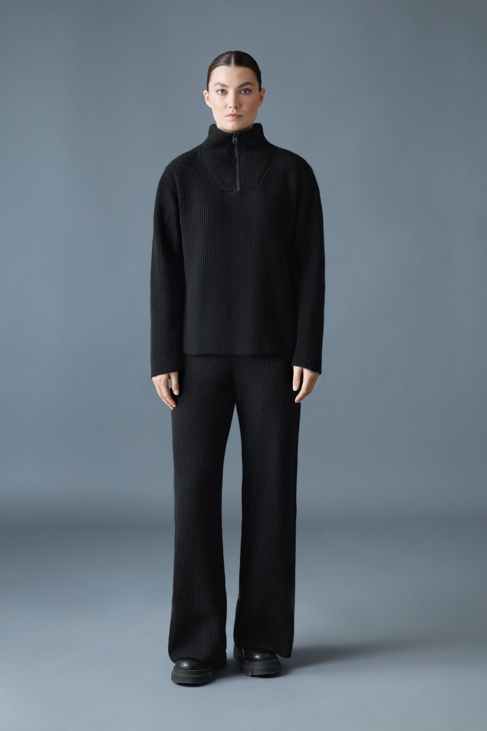 GLADYS Sweater Knit Half-Zip Pullover for Women | Mackage® US