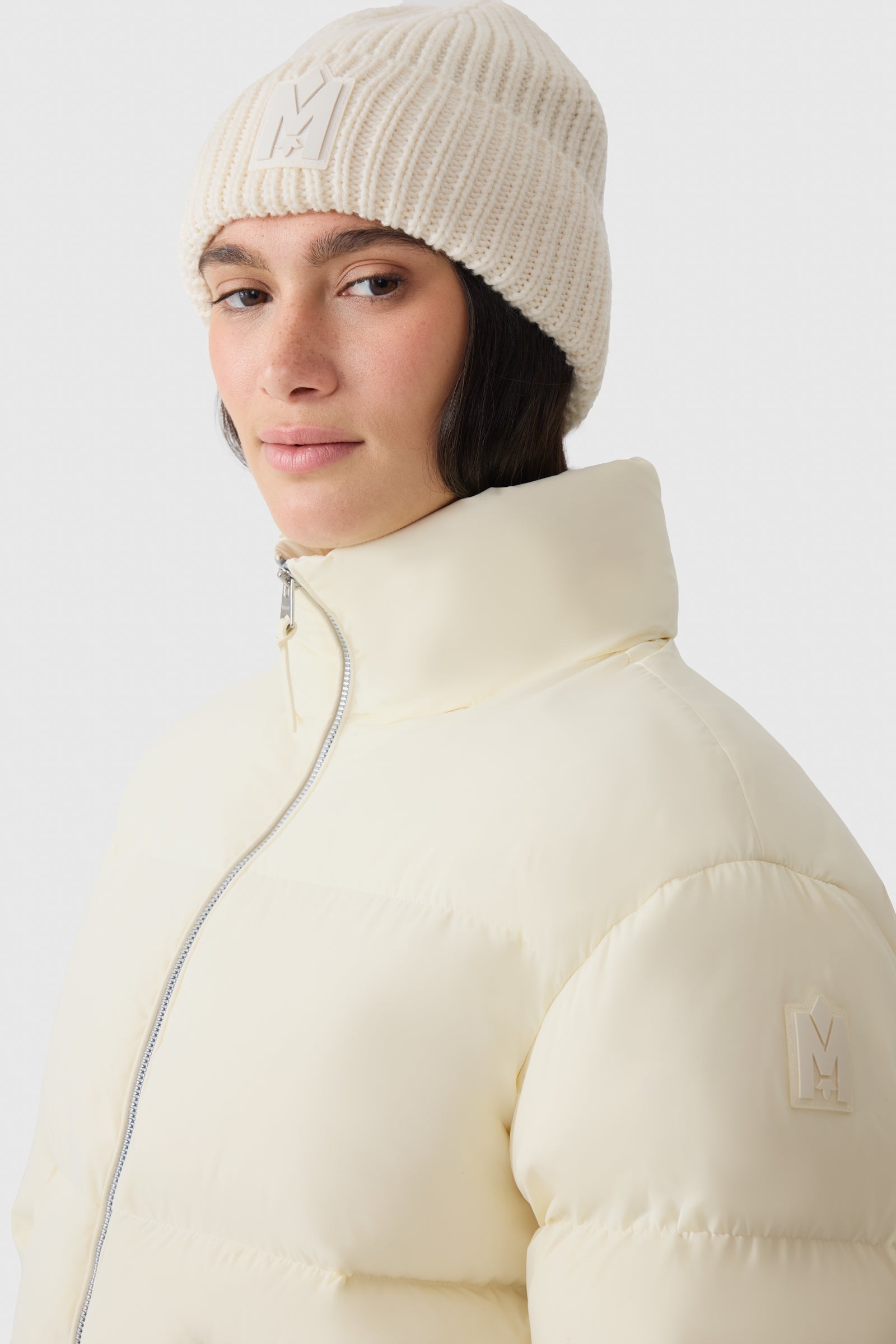 GREER-STR Medium Down Jacket With Hood and Storm Visor for Women