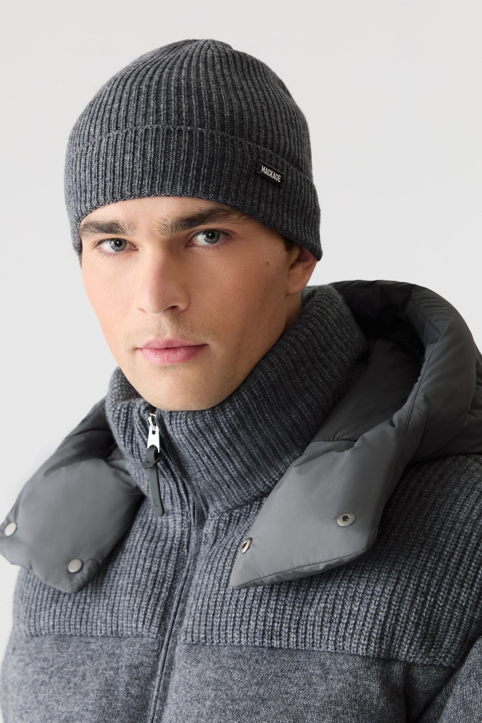GRIFFEN Cashmere-Blend Down Jacket - removable Hood for Men