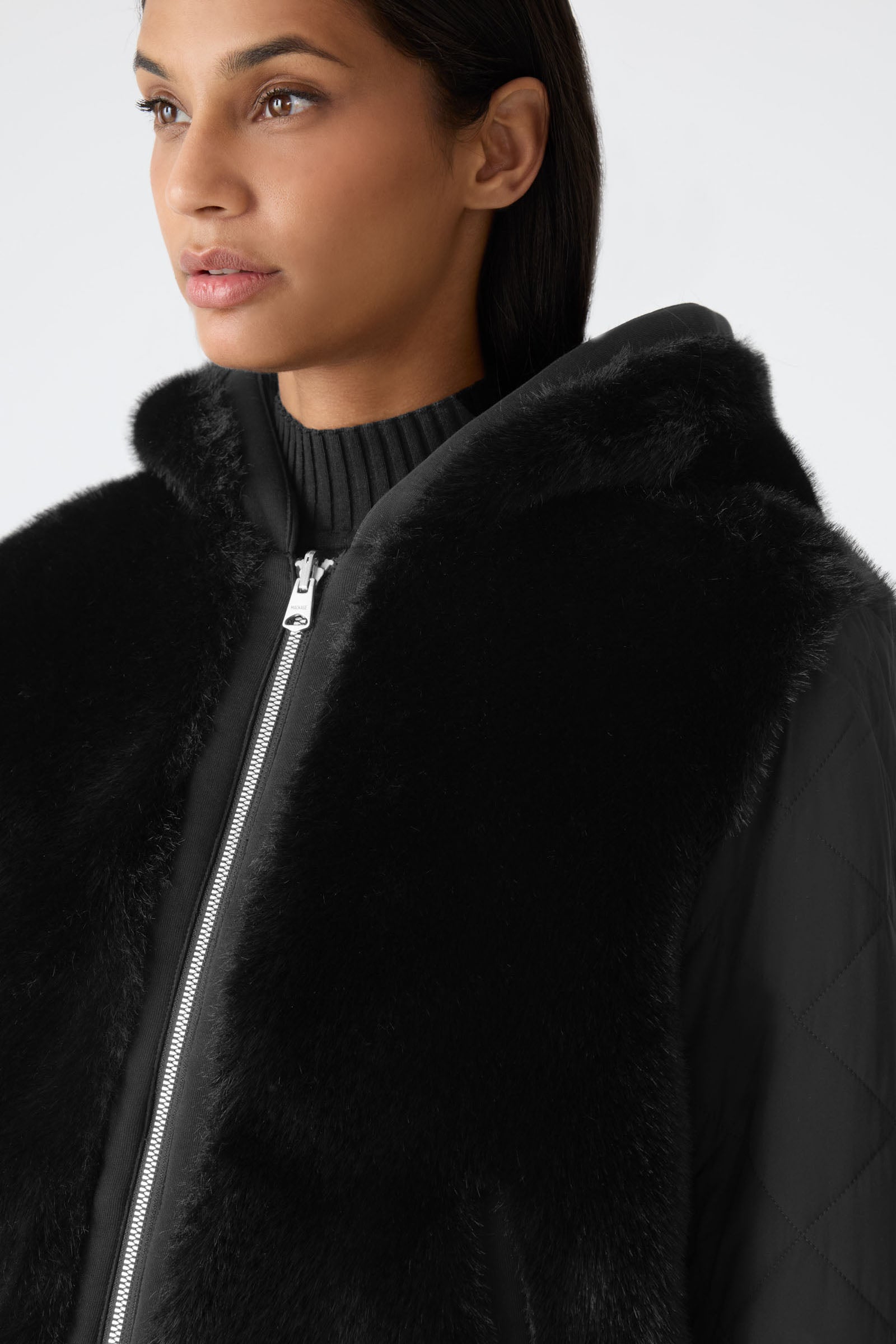 GWENDAL Reversible Faux Fur Hoodie for Women | Mackage® US