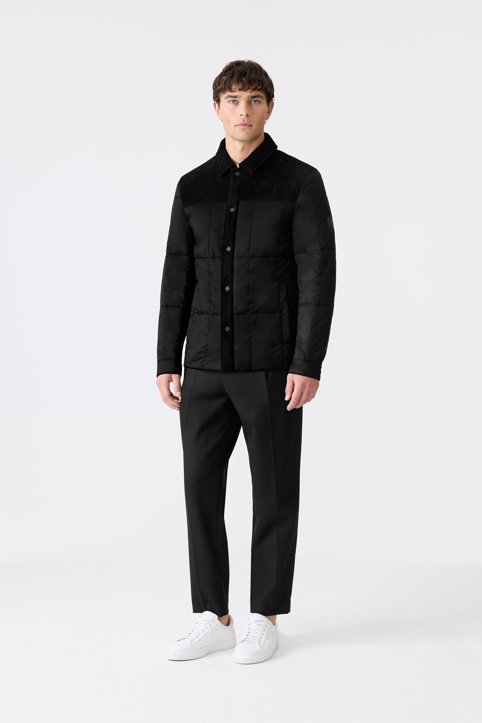 HENRIK Suede Shirt Jacket for Men | Mackage US