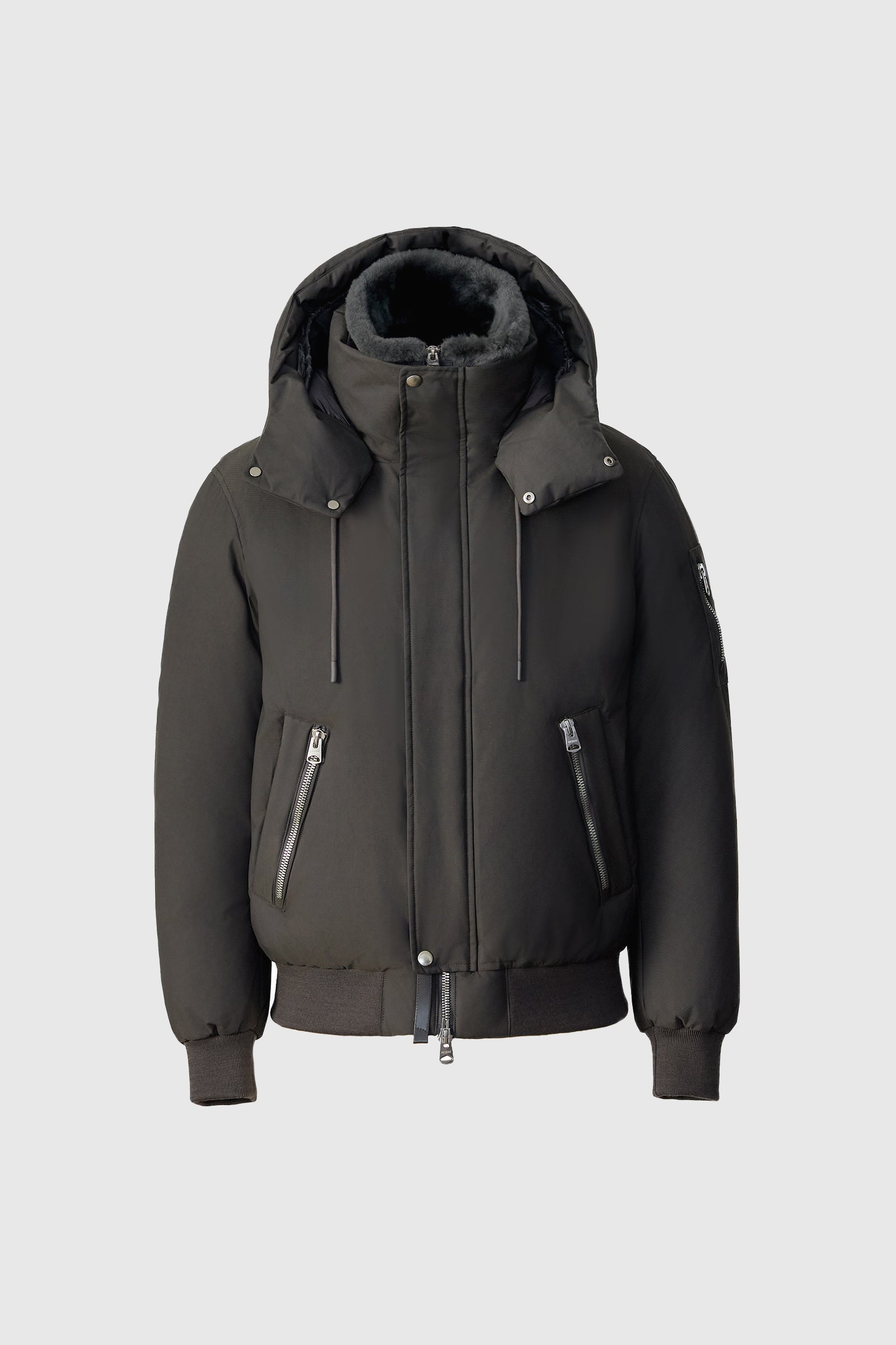 IKER-Z 2-in-1 Down Bomber - removable Shearling Bib for Men