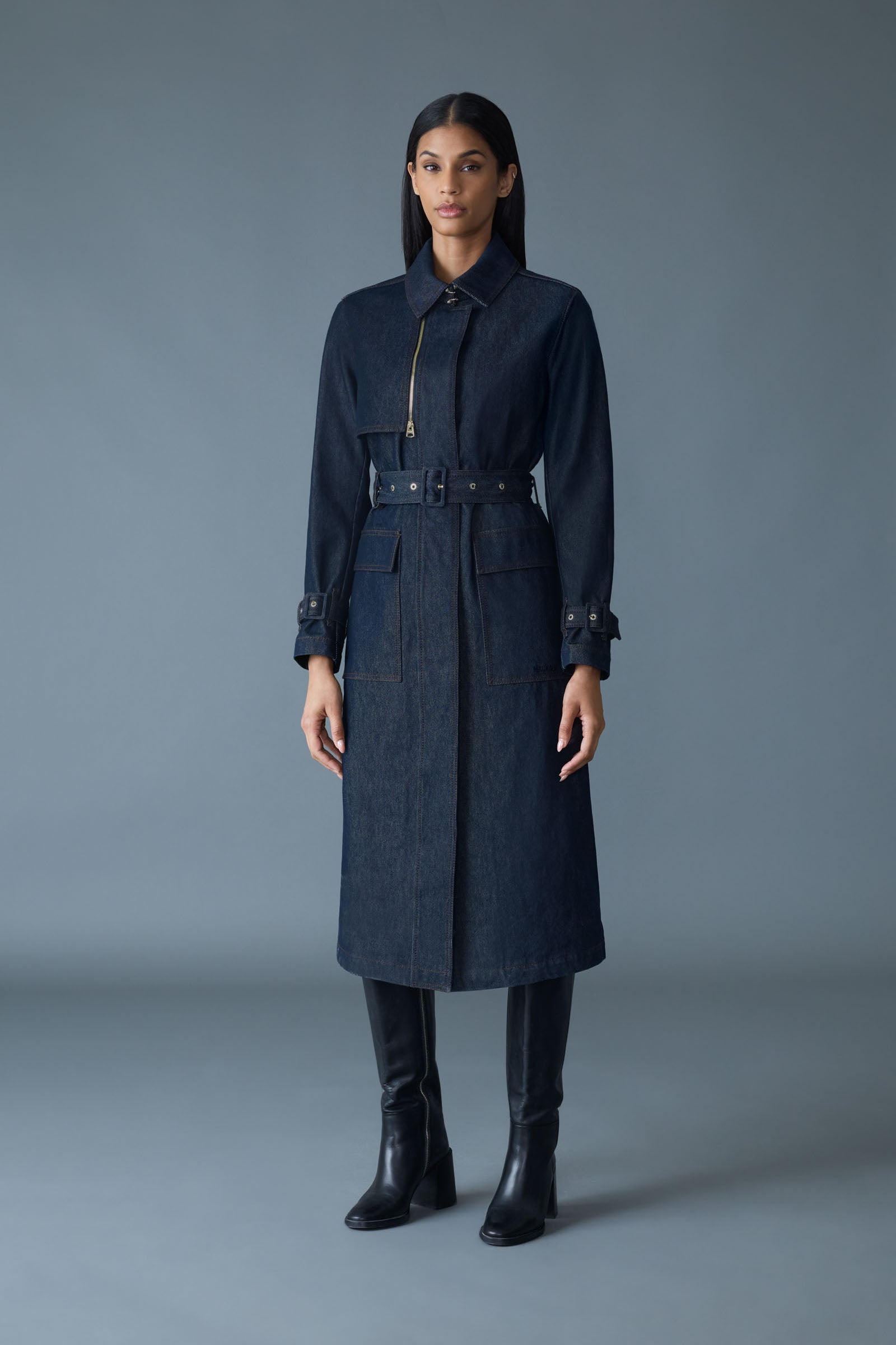 INDIA-DNM Organic Cotton Trench Coat for Women | Mackage® US
