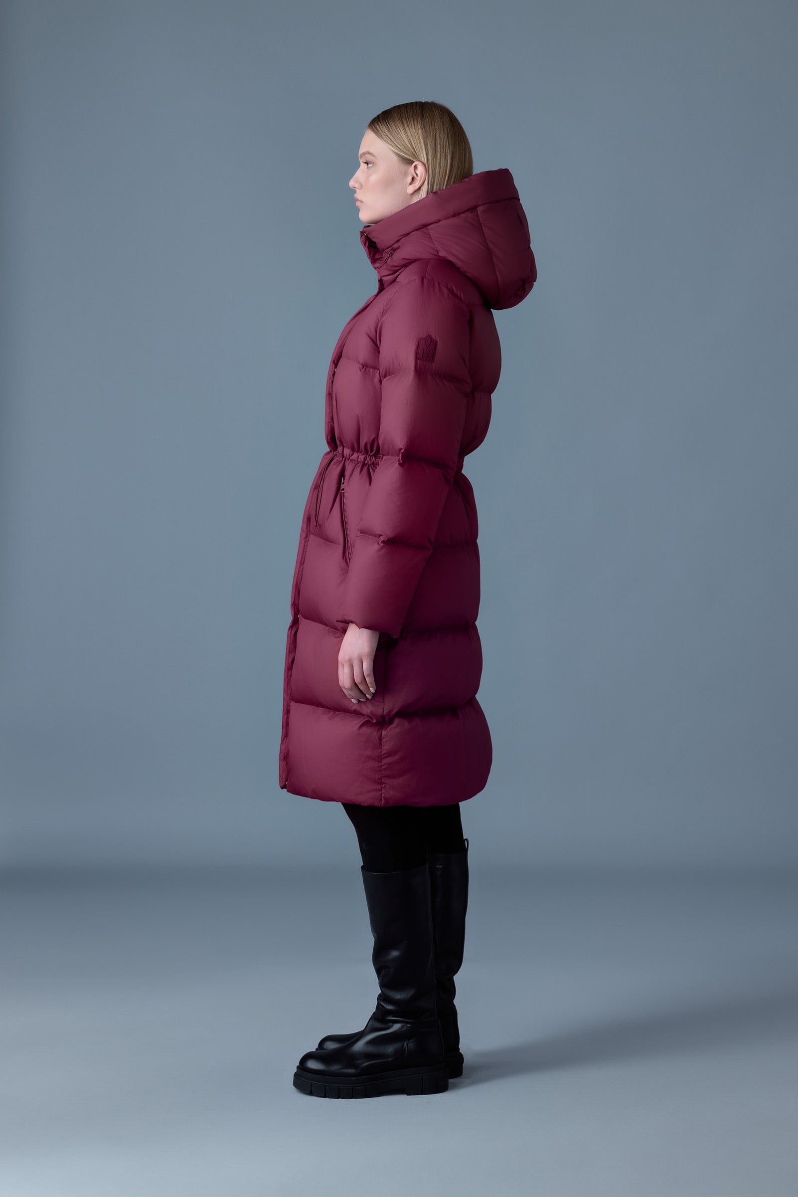 Ishani-SW, softwash long down coat with hood | Mackage® US