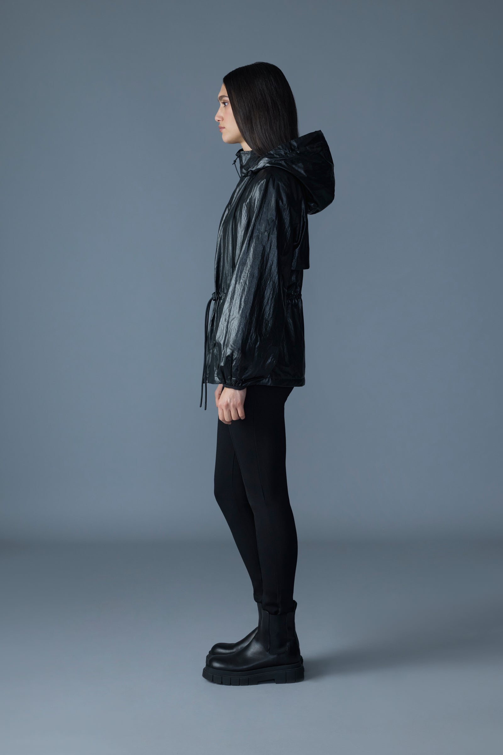 Isha, Rain jacket with balloon sleeves | Mackage® US