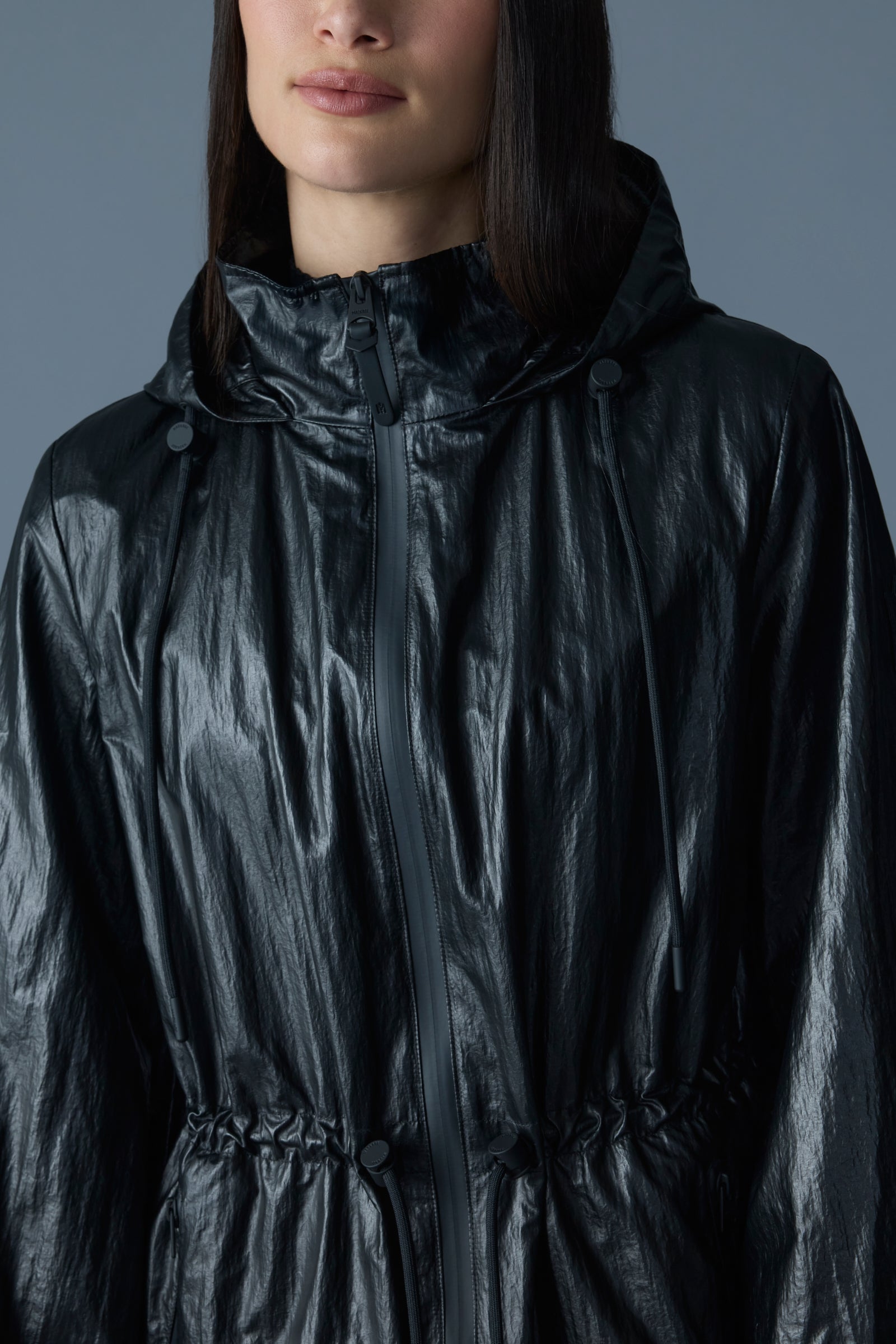 Isha, Rain jacket with balloon sleeves | Mackage® US