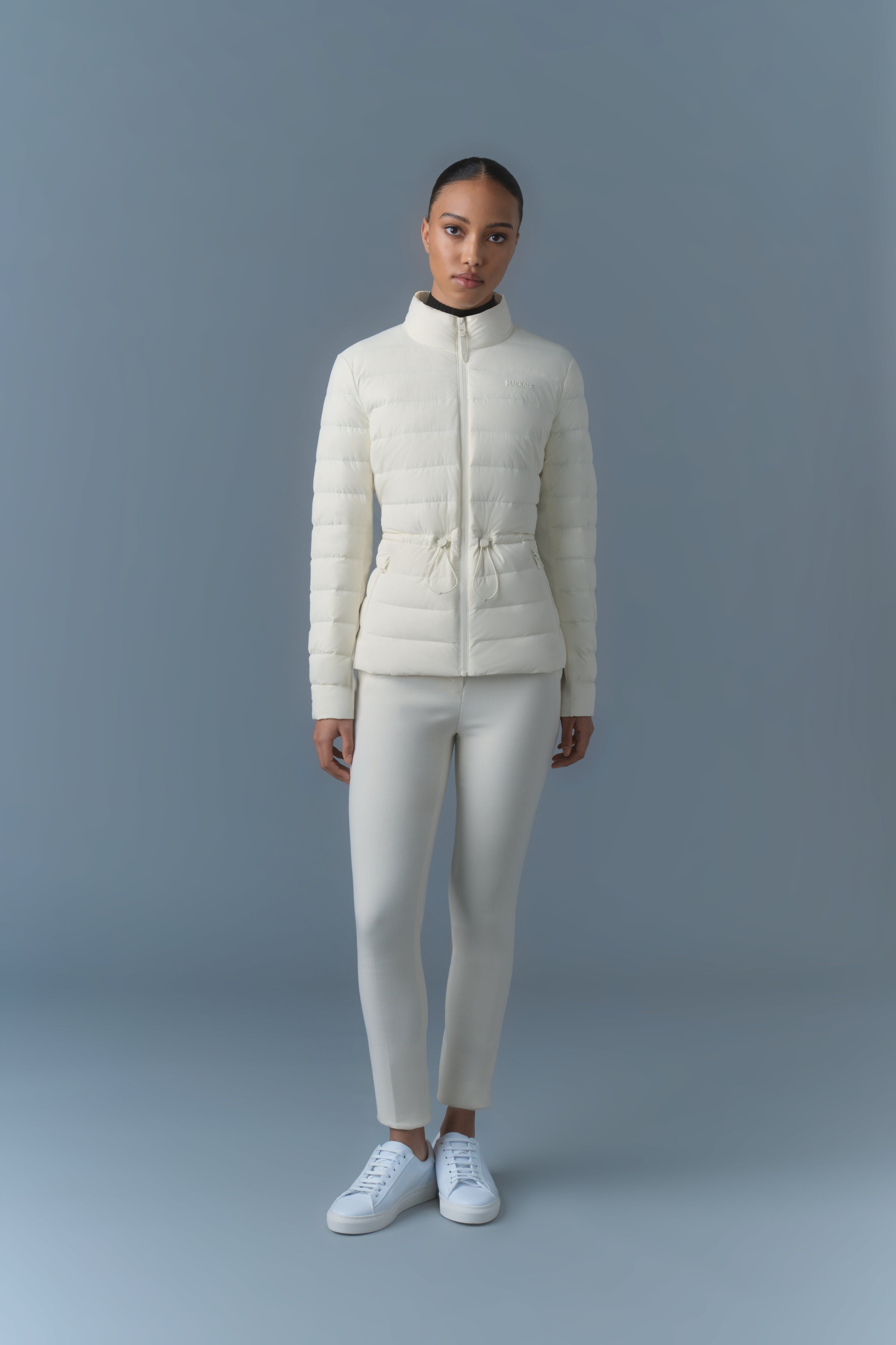 Jacey, Light down jacket with stand collar for ladies