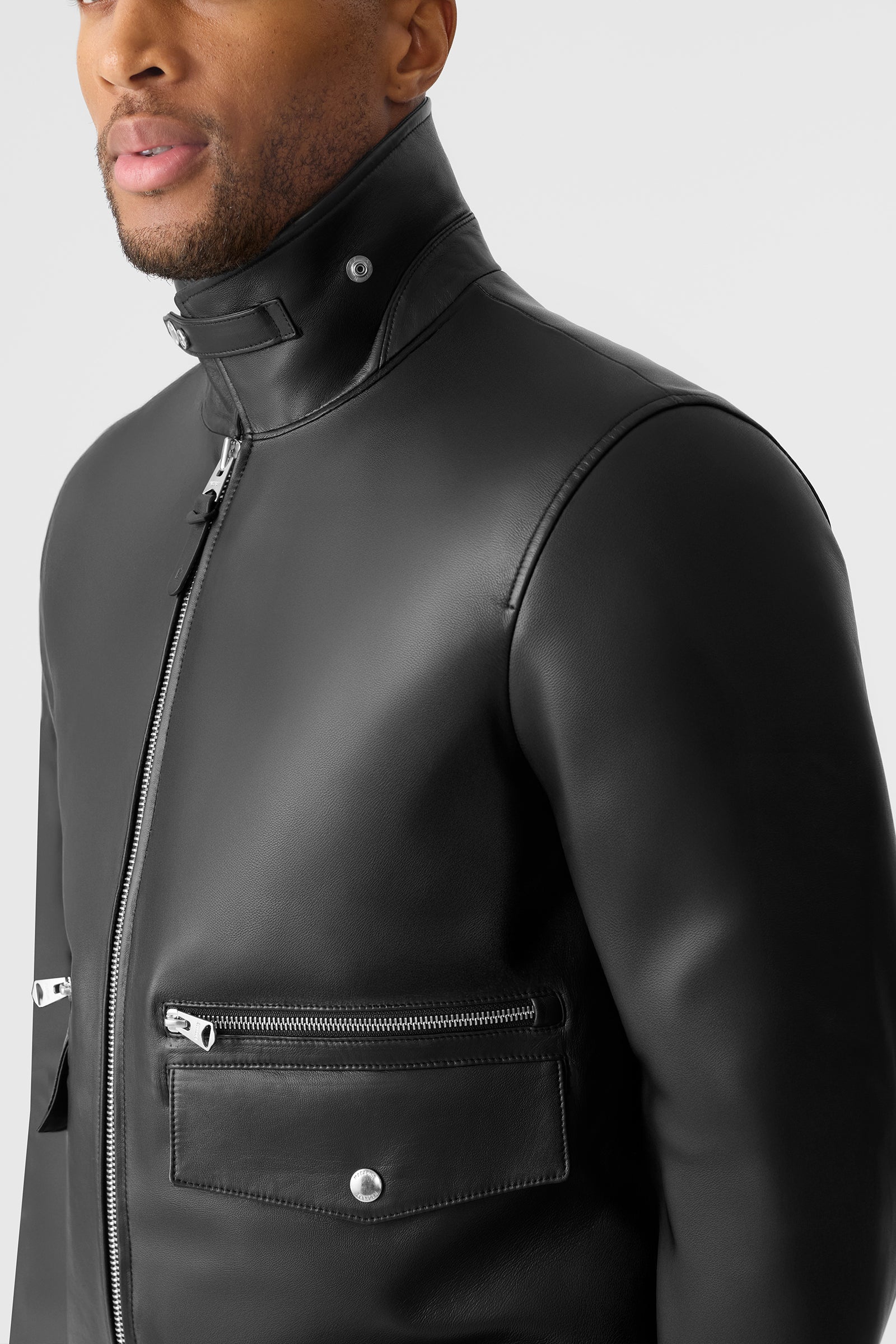 JAKARI Leather Zip Jacket for Men | Mackage® US