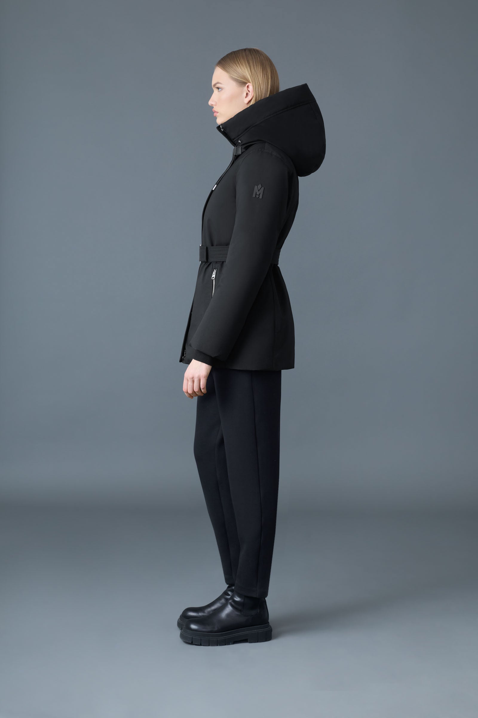 【HYKE】MACKINAW COAT BLACK 1 HYKE】MACKINAW COAT BLACK 1 MACKINAW WOOL CRUISER JACKET
