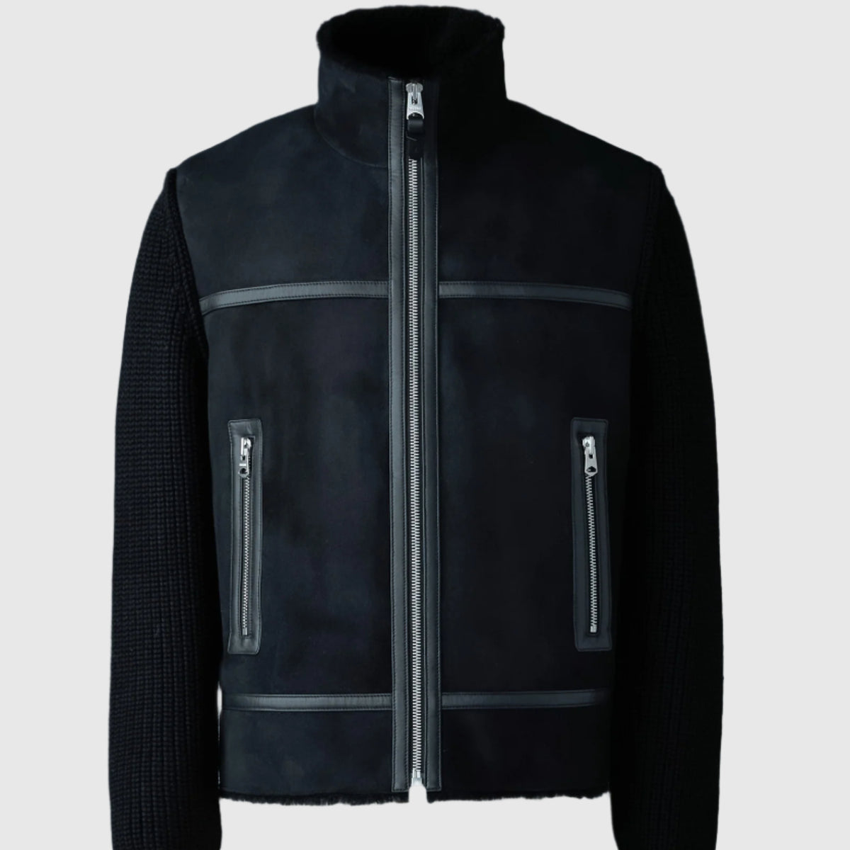 JONATHAN mixed-media shearling jacket for Men | Mackage® US
