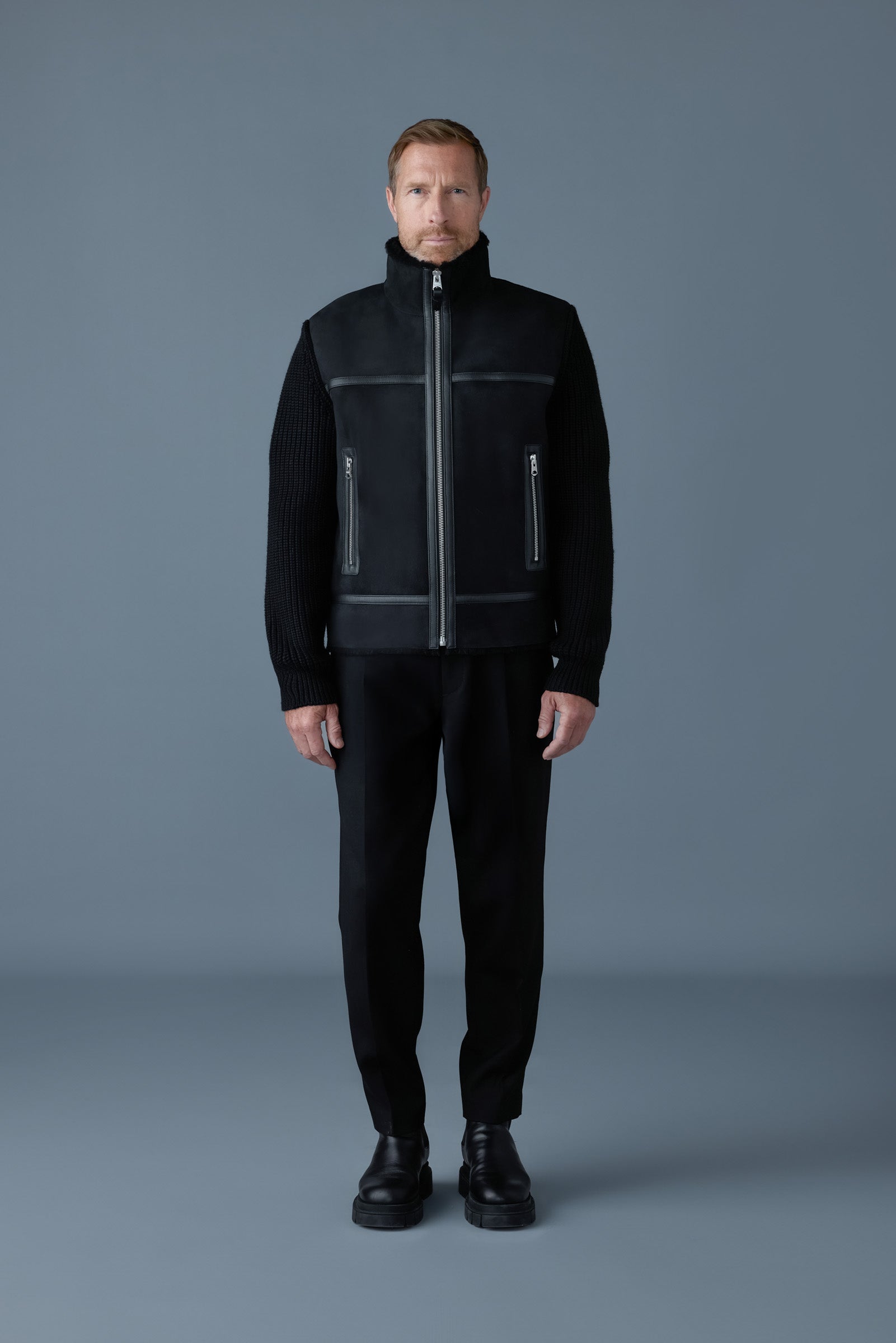 ●MACKAGEマッカージュ●JONATHAN シアリングジャケット Jonathan, mixed-media shearling jacket | Mackage® US