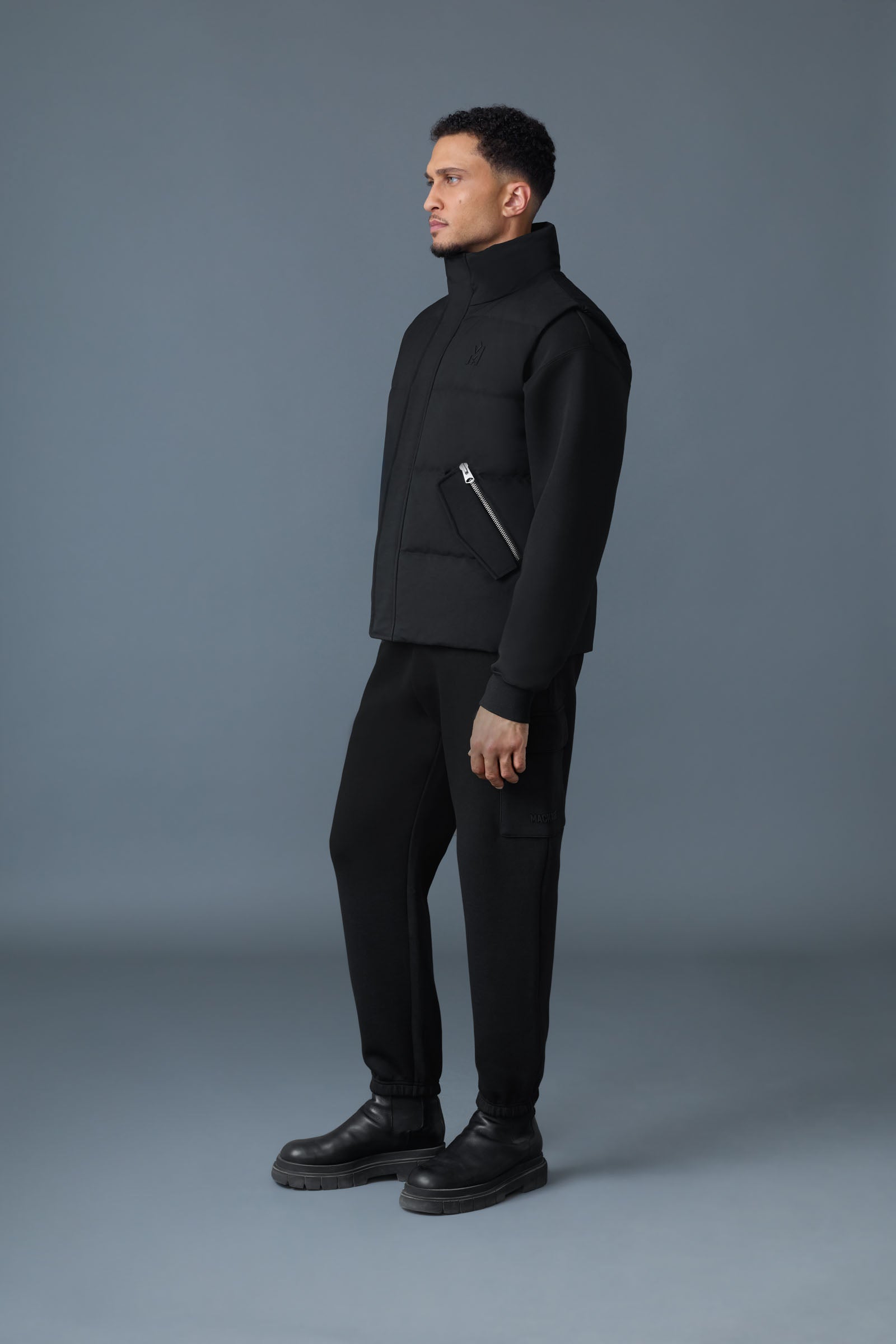 ジャケット・アウター 00s ARCHIVE JOSEPH HOMME SHINY DOWN VEST JOSEPH Down vest with funnel collar for Men | Mackage® US