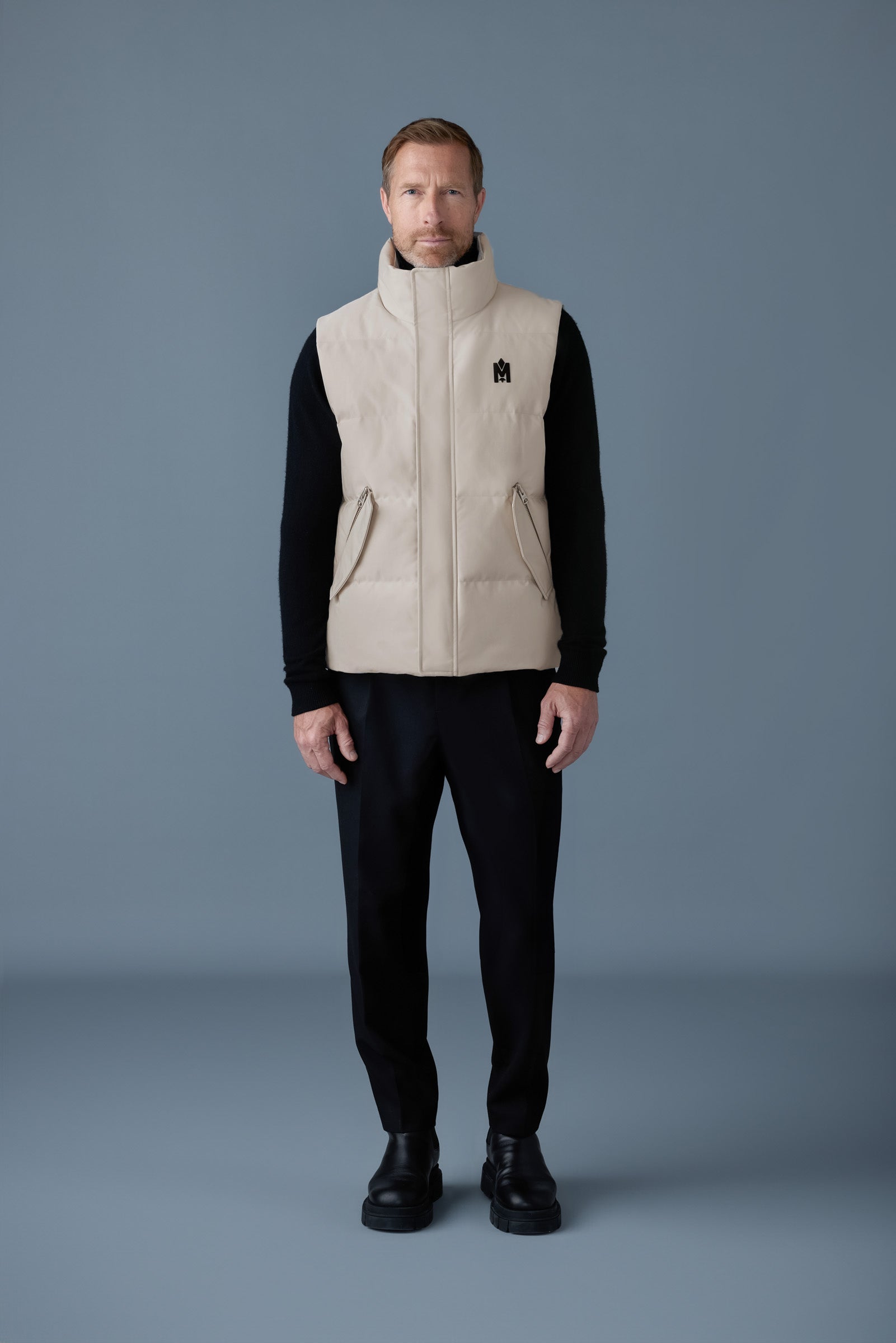 JOSEPH Down vest with funnel collar for Men | Mackage® US