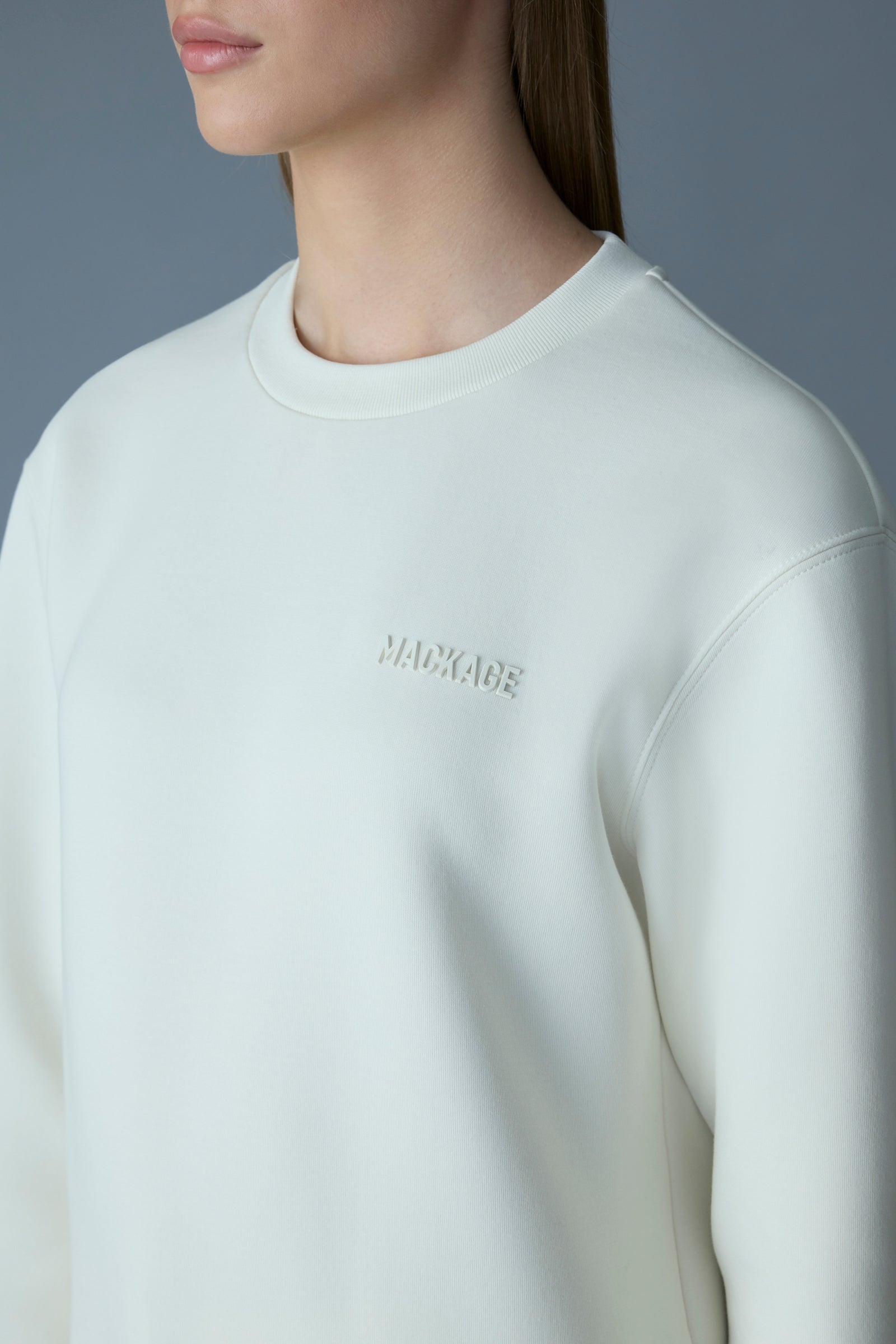 ●MACKAGE●JULIANNA ジュリアンナ クルーネックスウェット Julianna, Double-Face Jersey Sweatshirt | Mackage® US