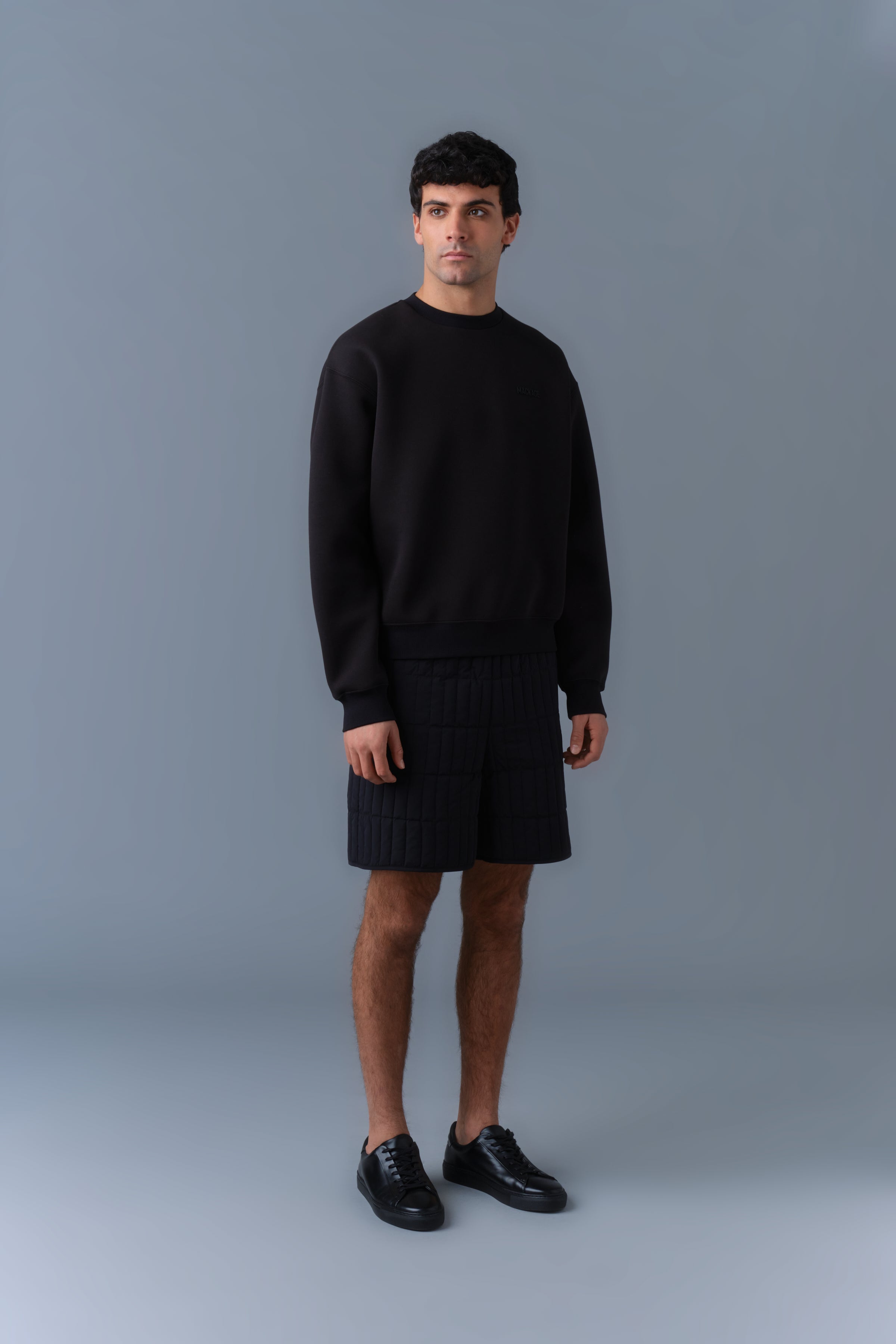 マメクロゴウチ Double Face Jersey Pullover Julian, Double-Face jersey sweatshirt | Mackage® US