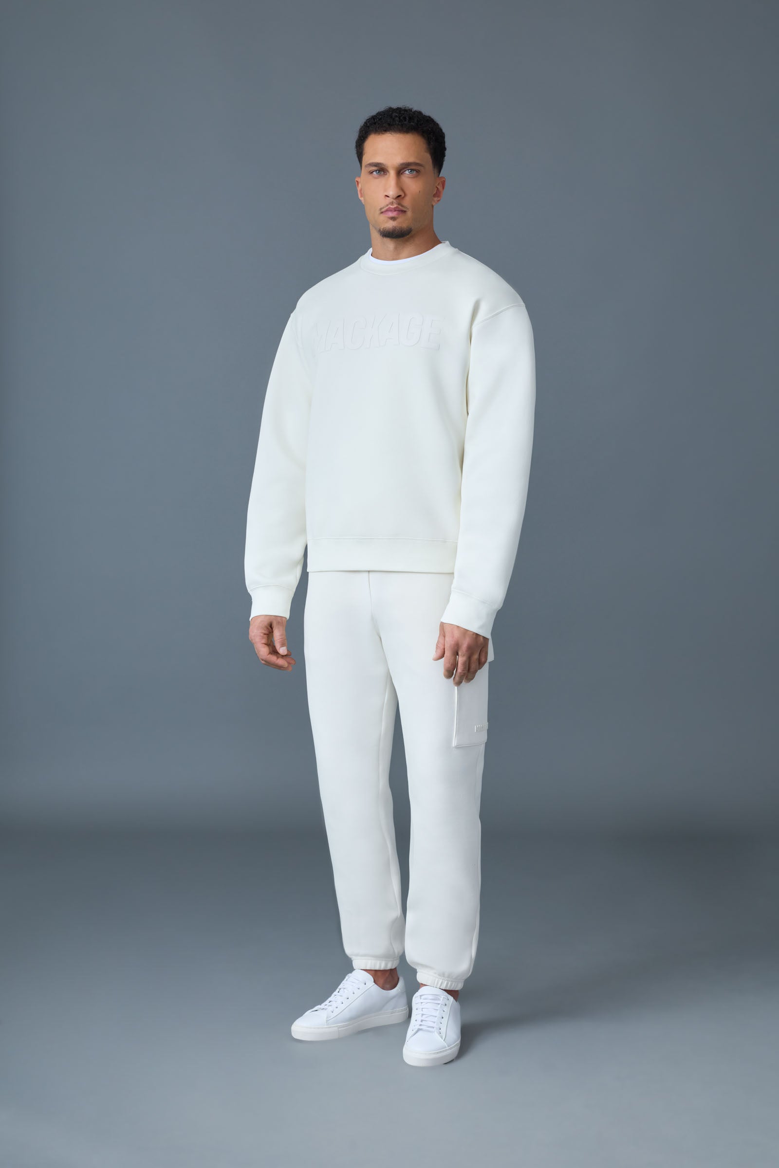 Julius, double-face jersey logo sweatshirt | Mackage® US Julius, double-face jersey logo sweatshirt | Mackage® US