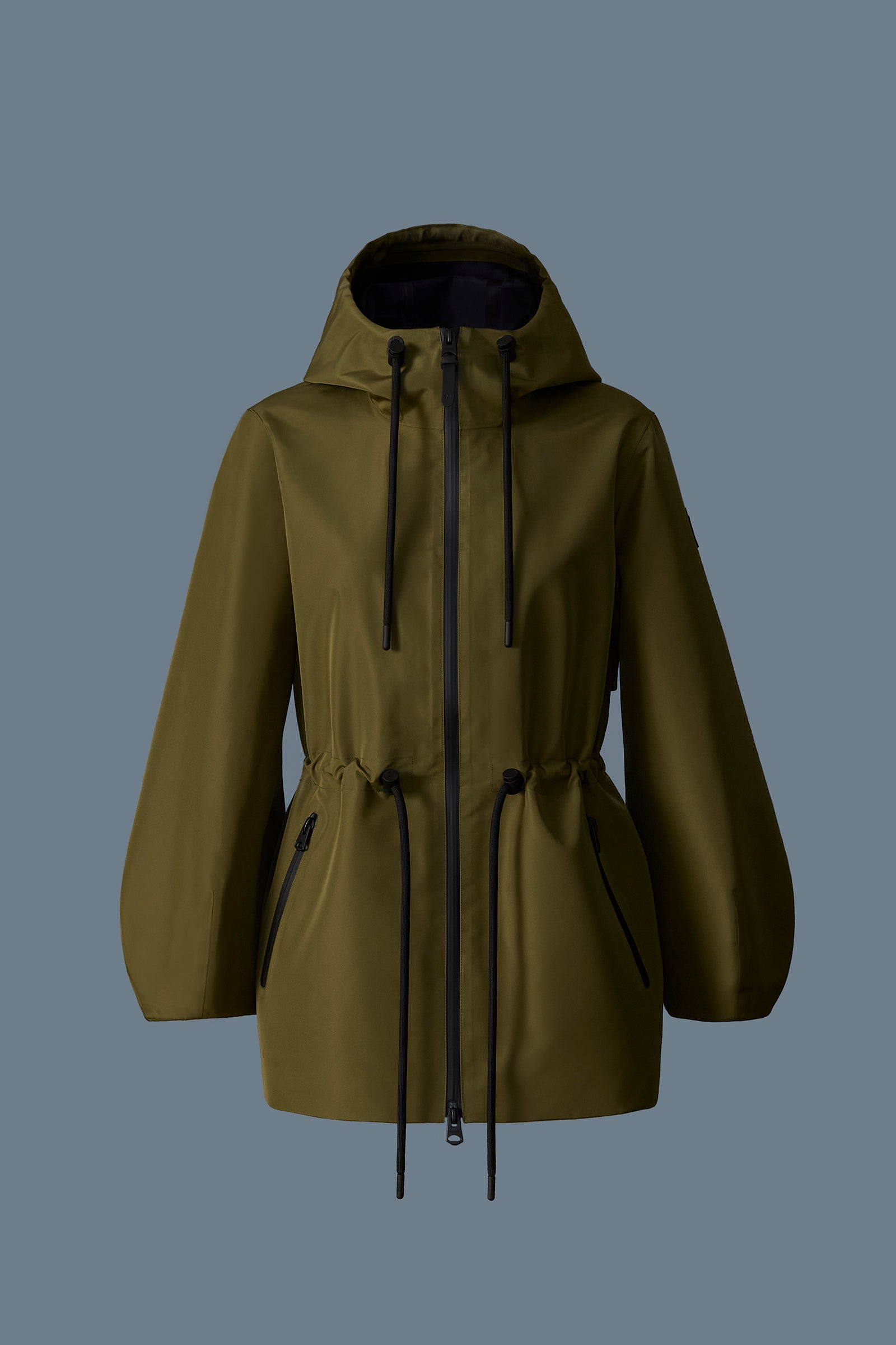 【関税込み】MACKAGE ブラック Kalea-Z フード レインジャケット Kalea-Z - Hooded Rain Jacket | Mackage® US