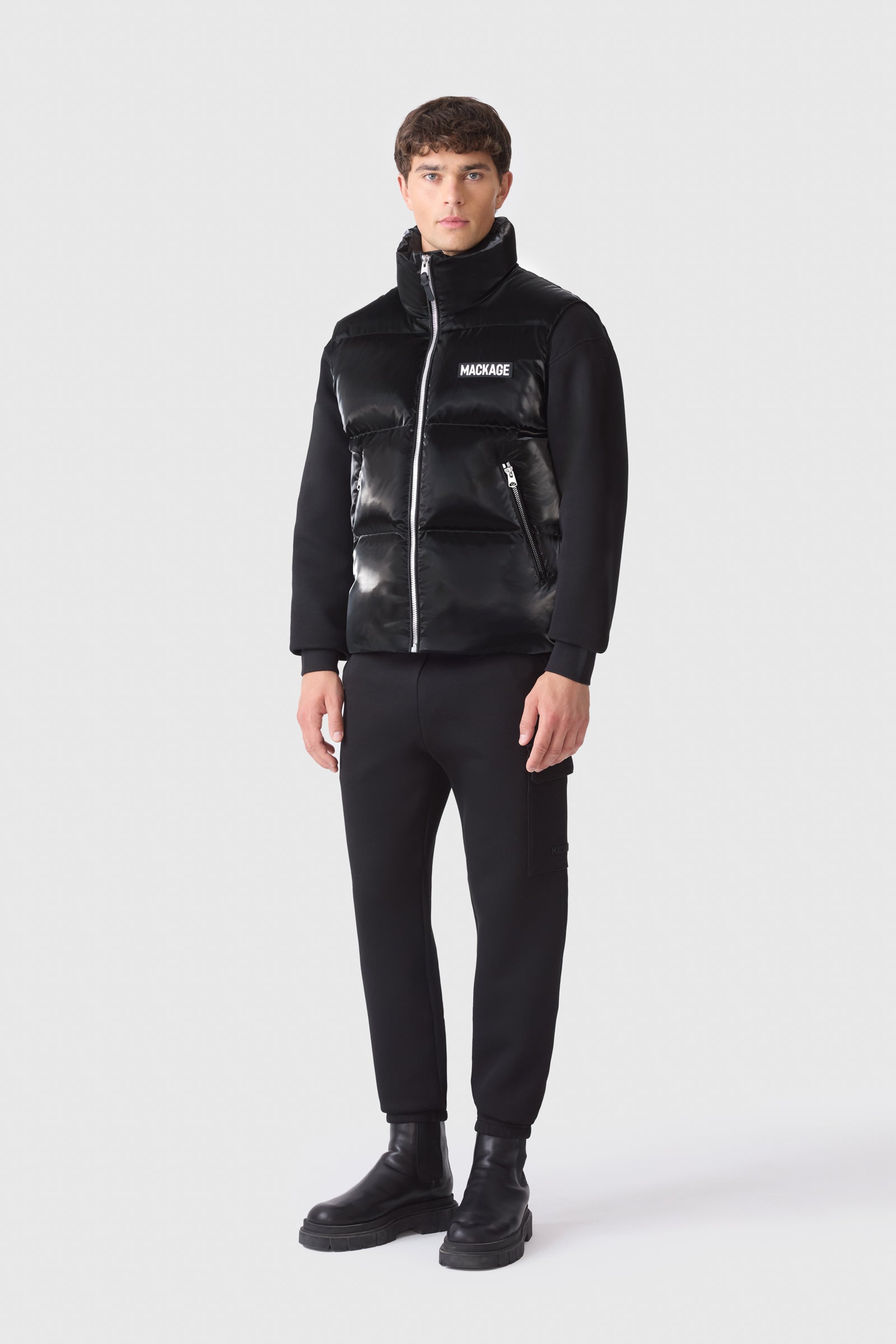 KANE-GLO High-Gloss Down Vest for Men | Mackage US