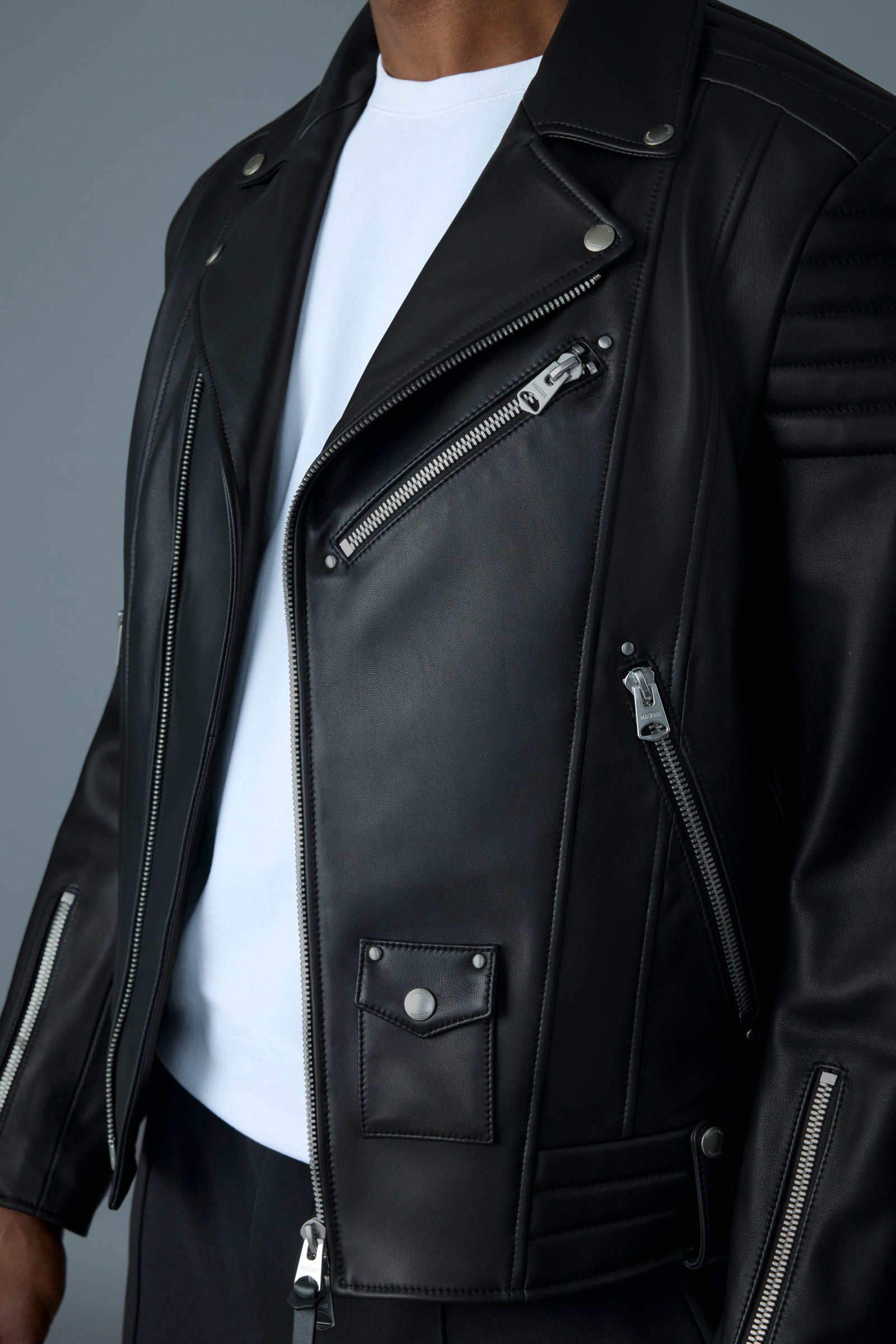 Mackage ライダースジャケット Kenneth - Leather Biker Jacket | Mackage® US