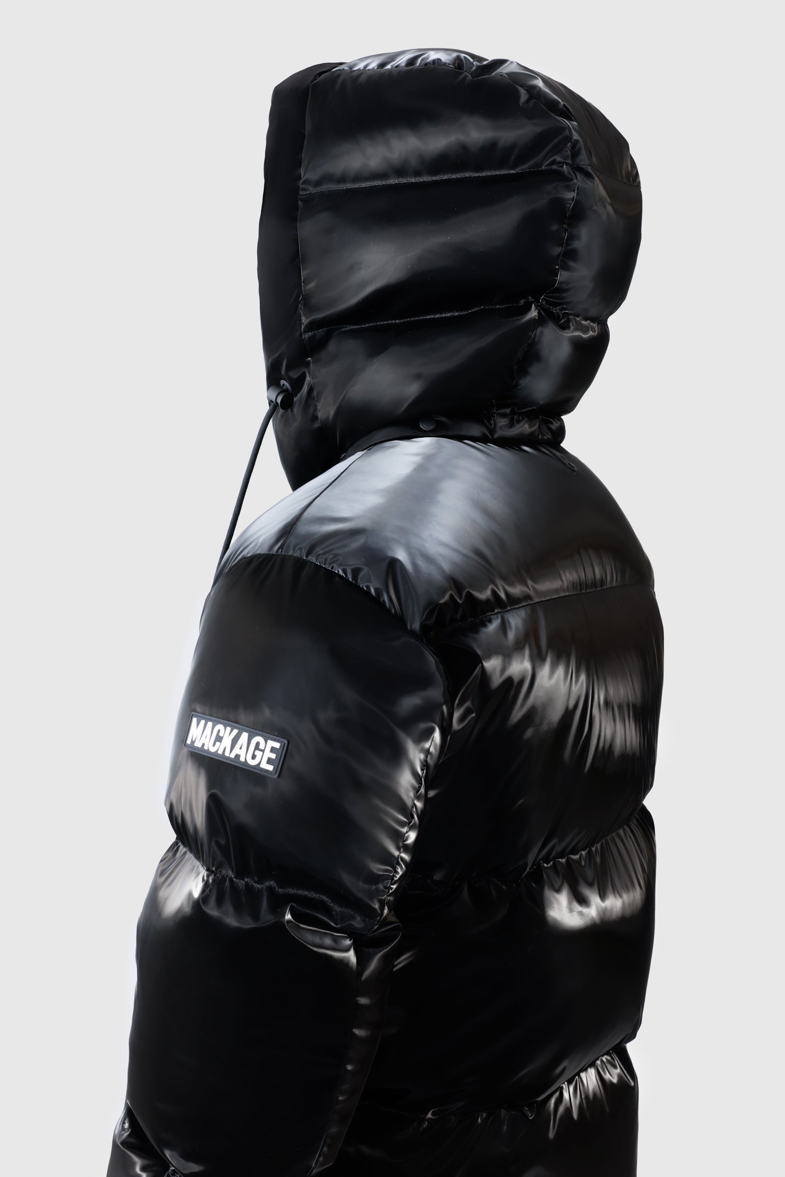 KENT-GLO High-Gloss Hooded Down Jacket for Men | Mackage® US