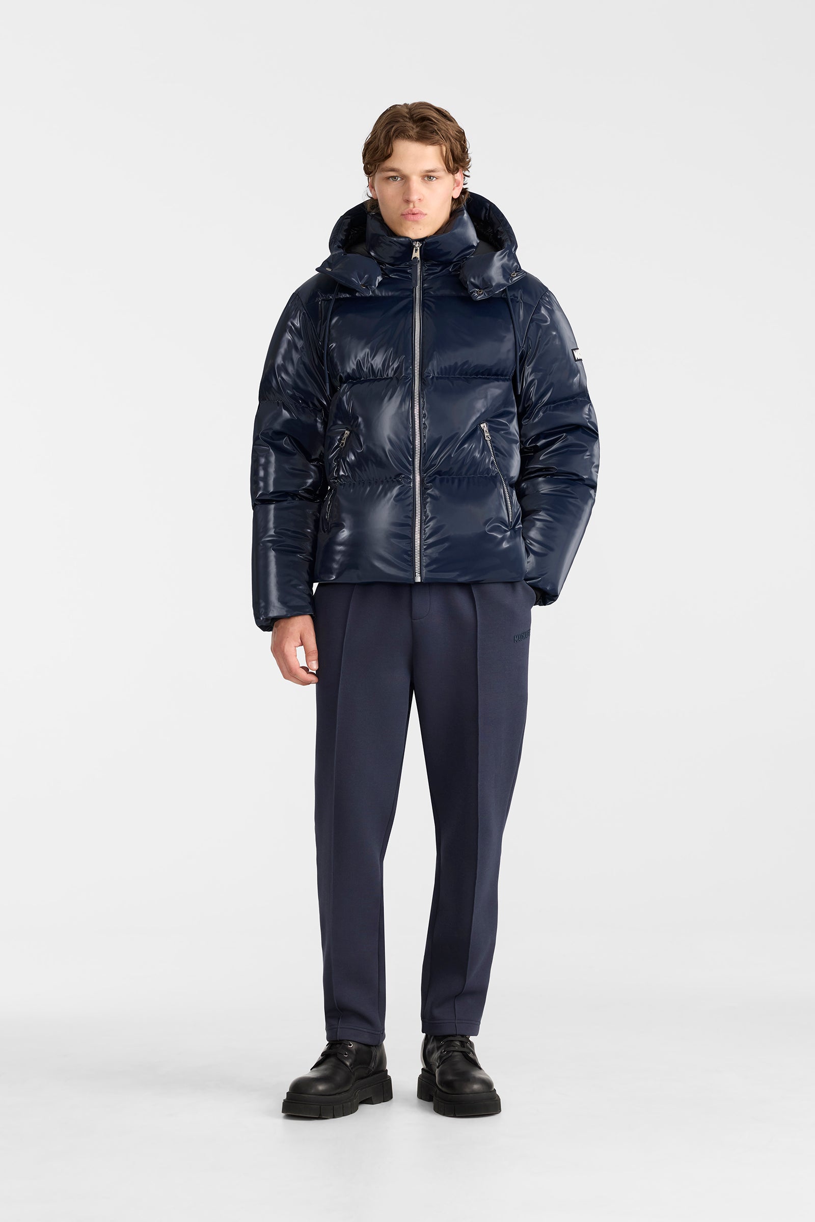 KENT-GLO High-Gloss Hooded Down Jacket for Men | Mackage® US