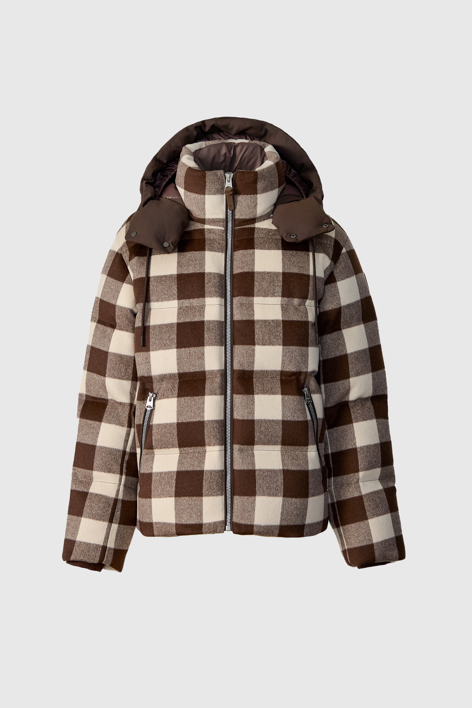 KENT-PL Plaid Hooded Down Jacket for Men | Mackage® US