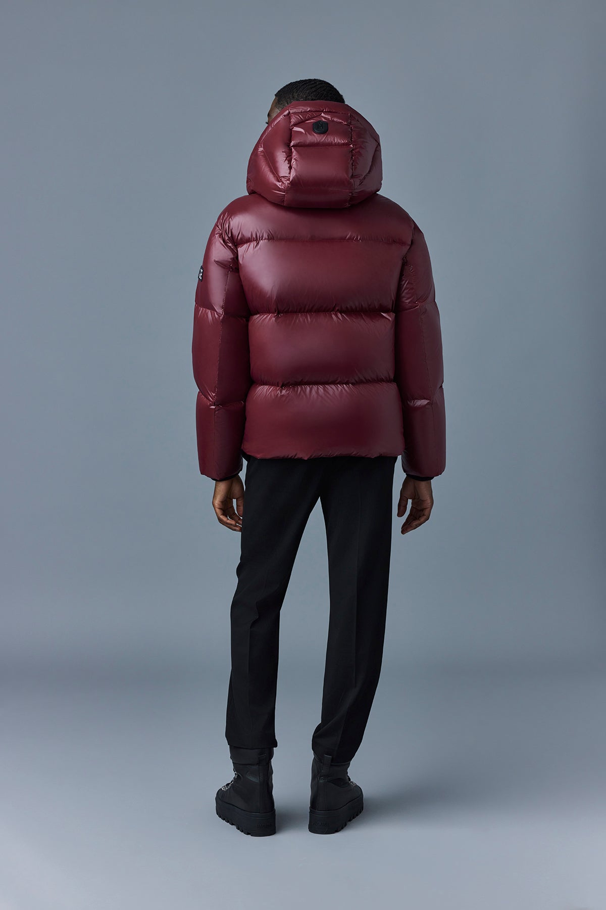 Kent, Lustrous down jacket with hood for men | Mackage® US