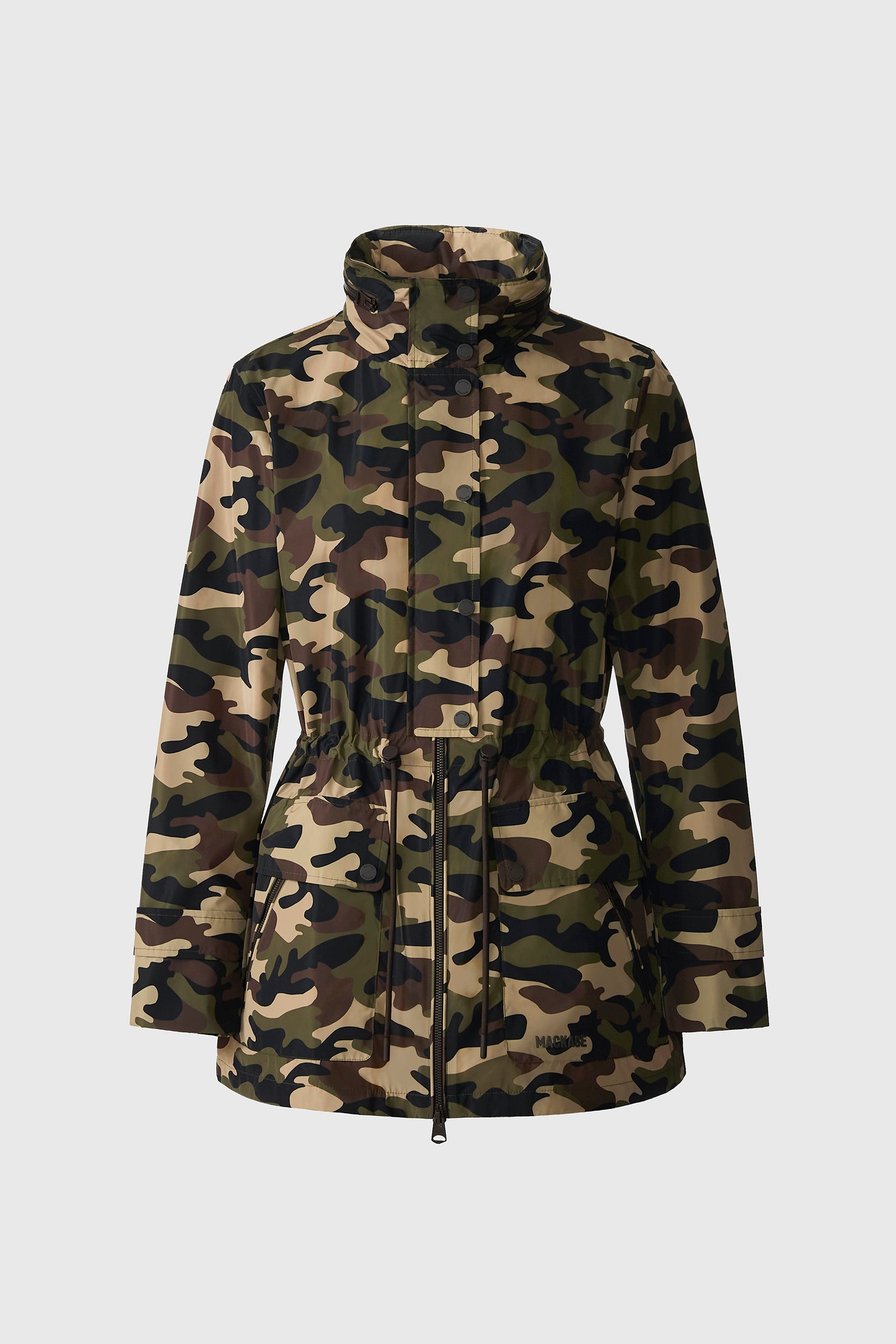 KERYN-CAMO Mid-Length Rain Jacket for Women | Mackage US KERYN-CAMO Mid-Length Rain Jacket for Women | Mackage US
