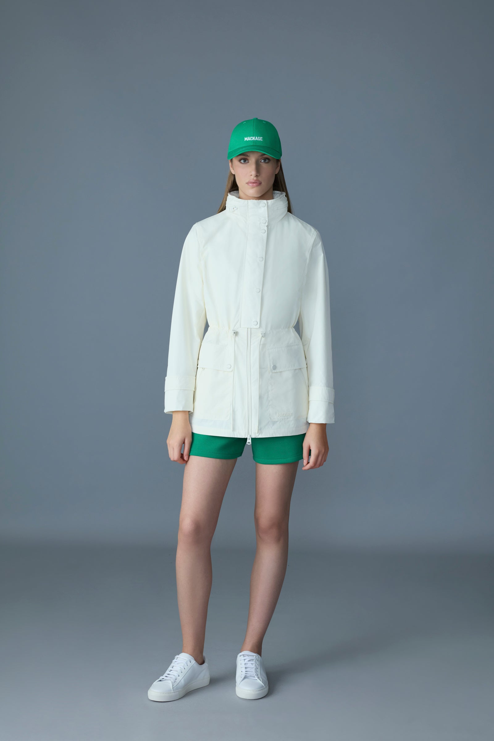 Keryn, Medium-Length Rain Jacket | Mackage® US