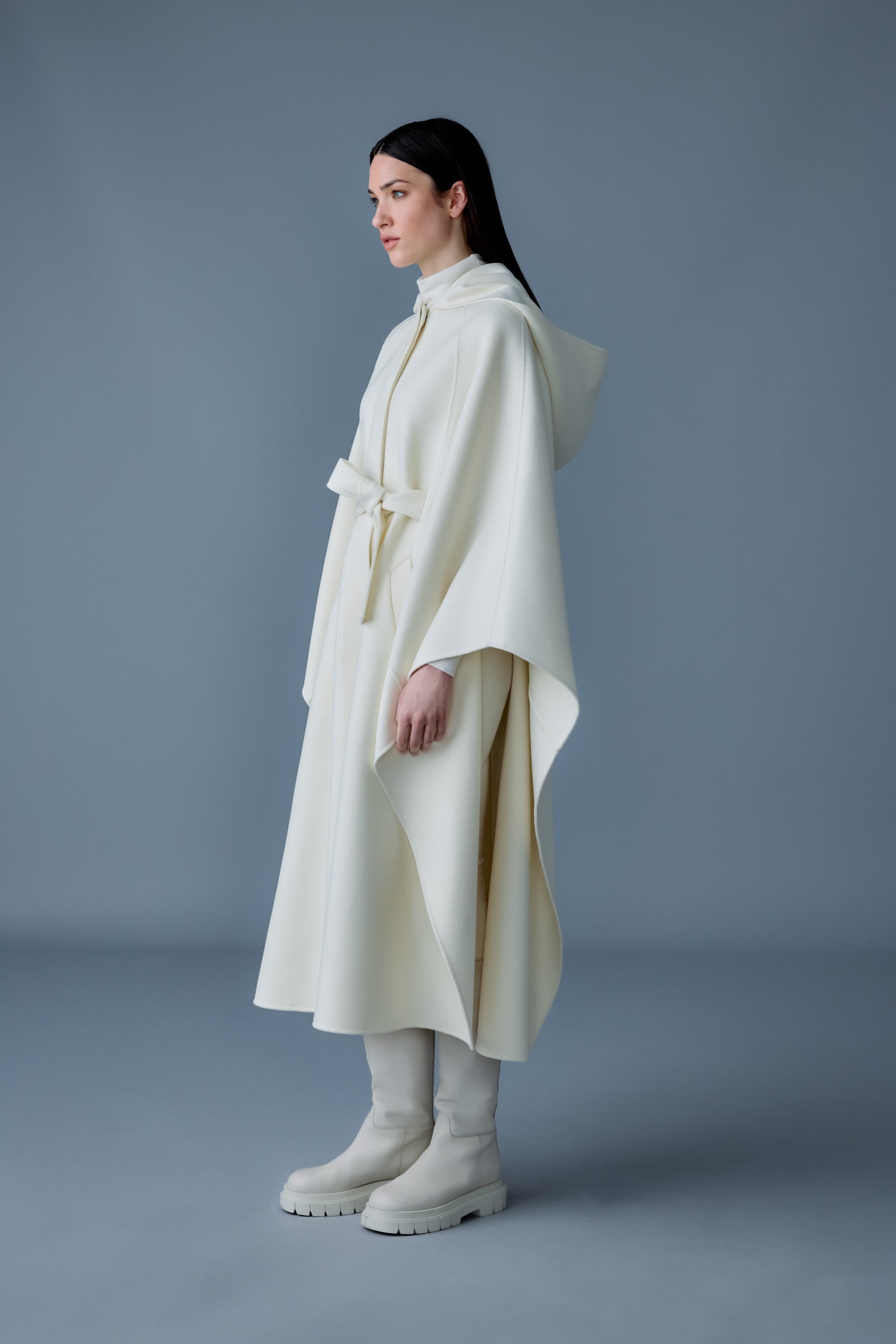Kirstyn, double-face wool cape coat | Mackage® US