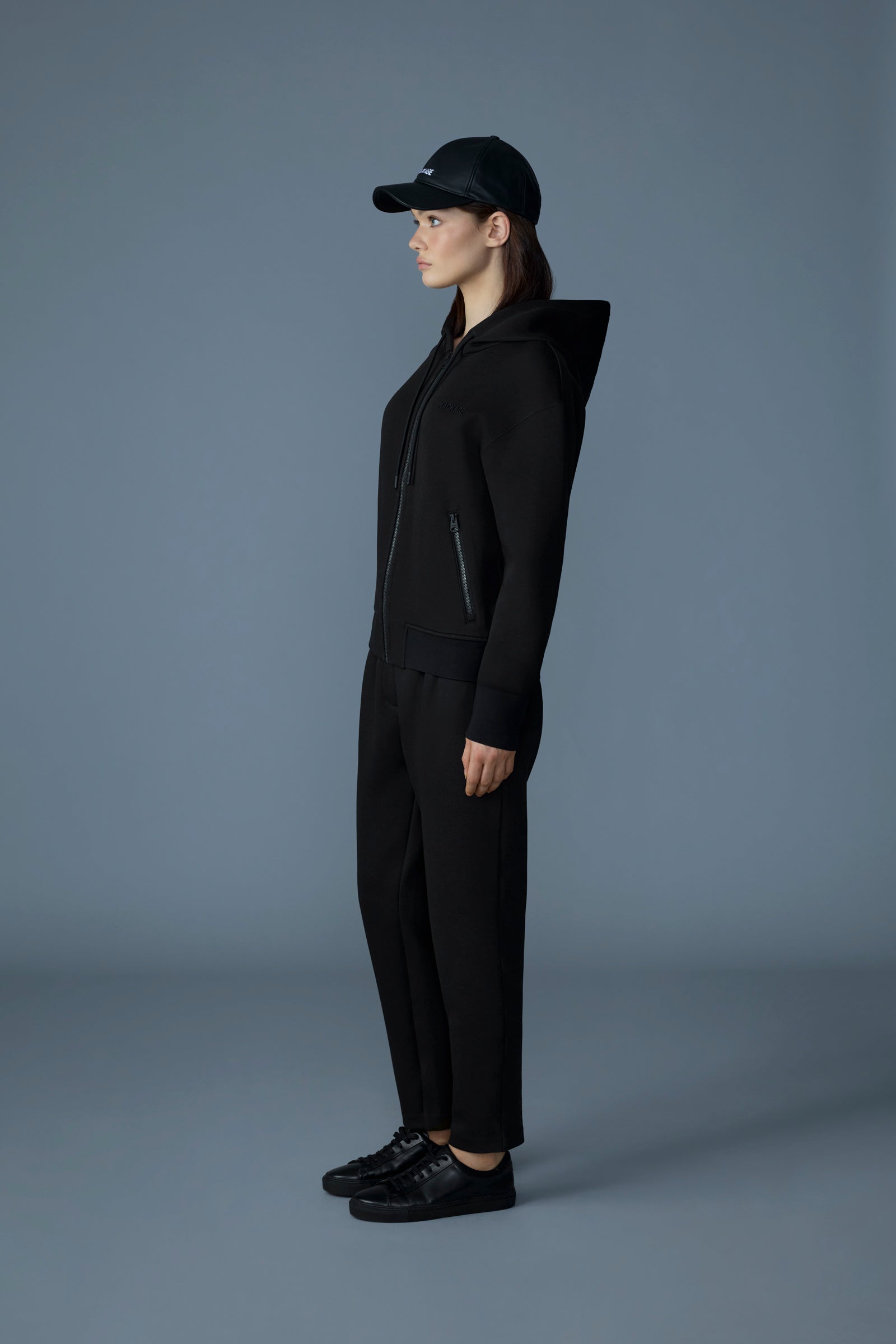 Kryssa, Double-Face Zip-Up Hoodie | Mackage® US