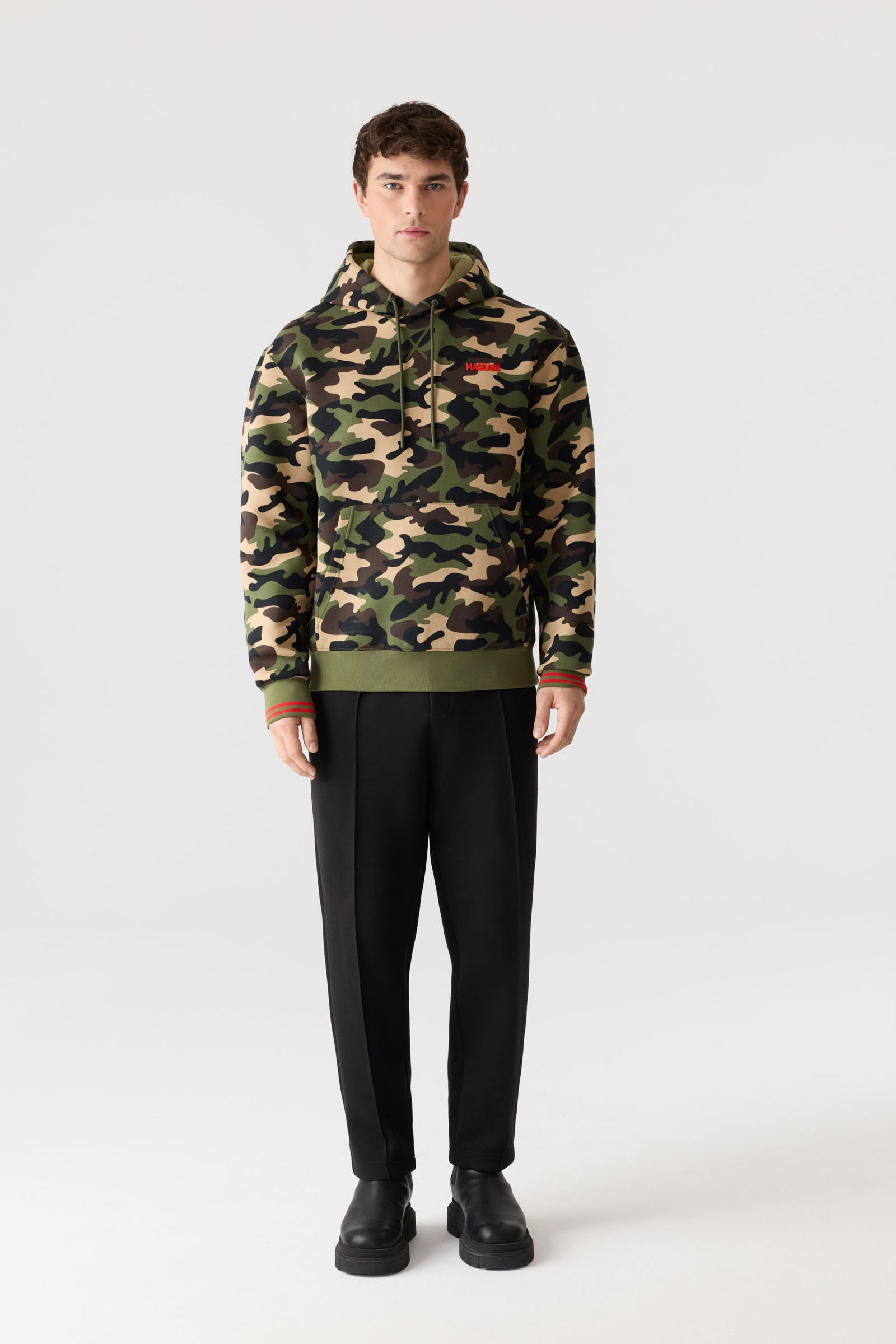 KRYSTIAN-CAMO Double-Face Jersey Hoodie for Men | Mackage US