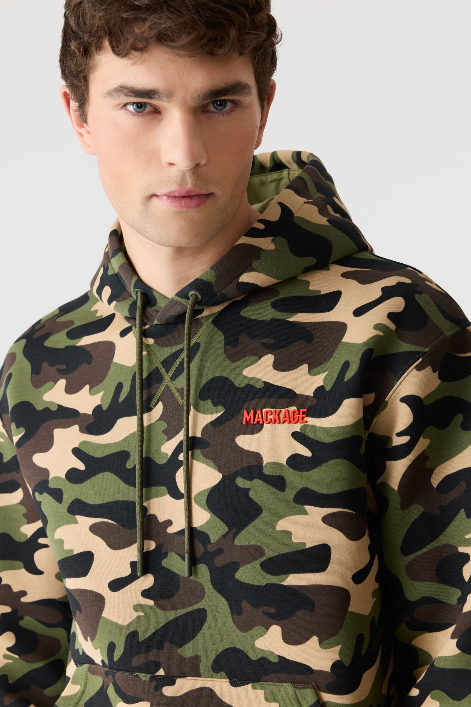 KRYSTIAN-CAMO Jersey Hoodie for Men | Mackage US