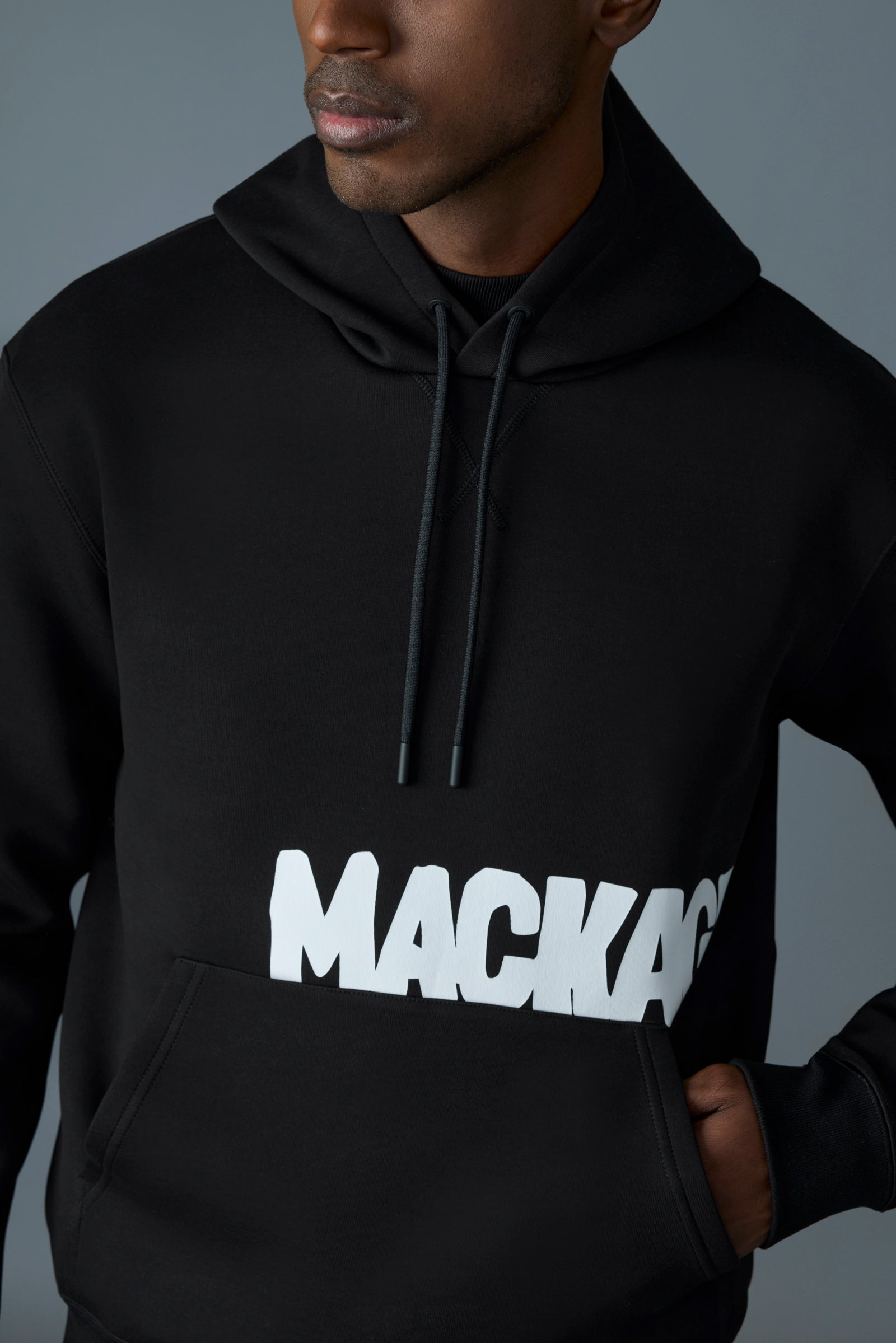 Krystian-PR, Double-Face Jersey Logo Hoodie | Mackage® US Krystian-PR, Double-Face Jersey Logo Hoodie | Mackage® US