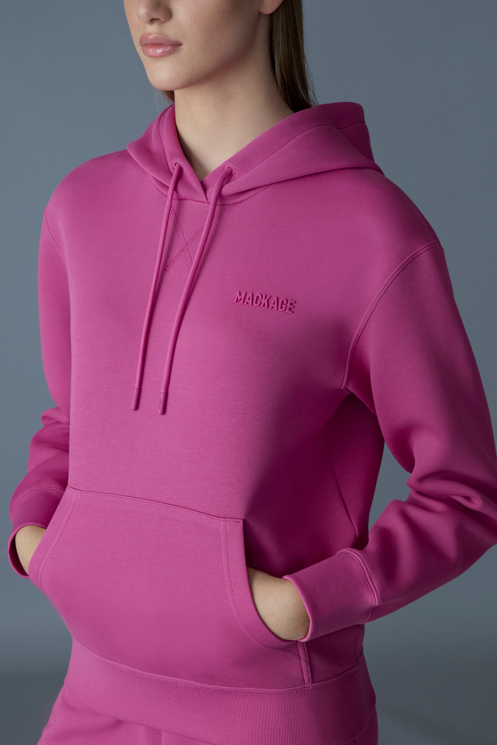 KRYSTIANA Double-Face Jersey Hoodie for Women | Mackage US