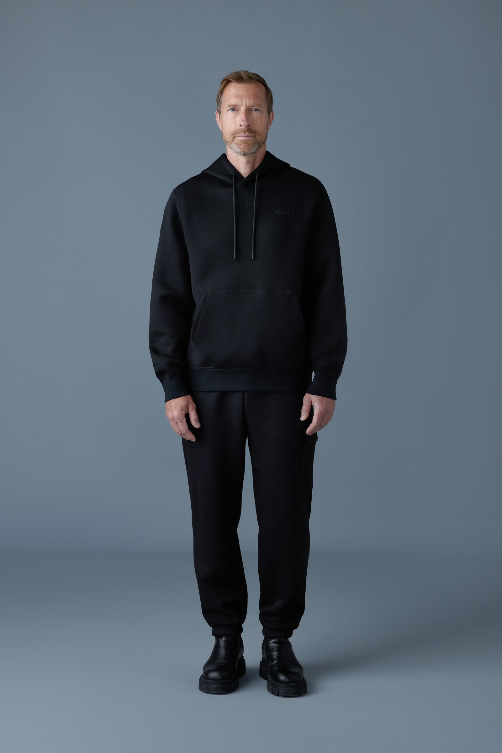 マメクロゴウチ Double Face Jersey Pullover KRYSTIAN Double-Face Jersey Hoodie for Men | Mackage US