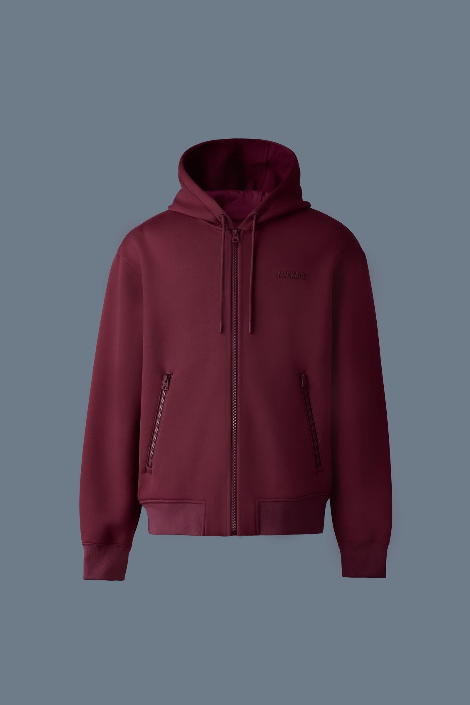 MACKAGE♡ ブラック Krystos フーディ KRYSTIAN Double-Face Jersey Hoodie for Men | Mackage US