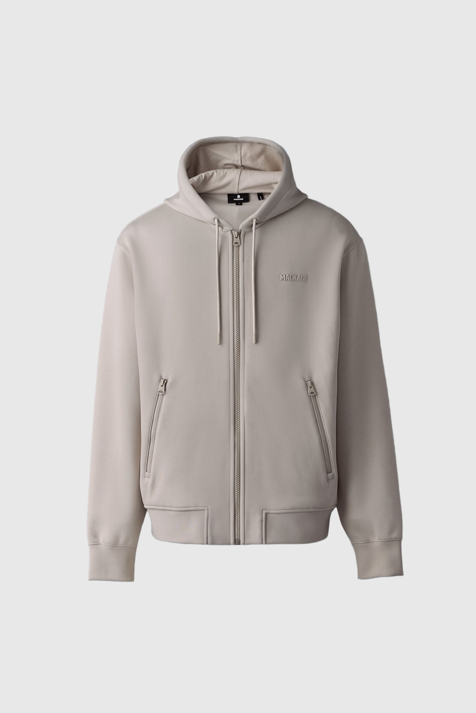 KRYSTOS double-face jersey zip-up hoodie for Men | Mackage® US