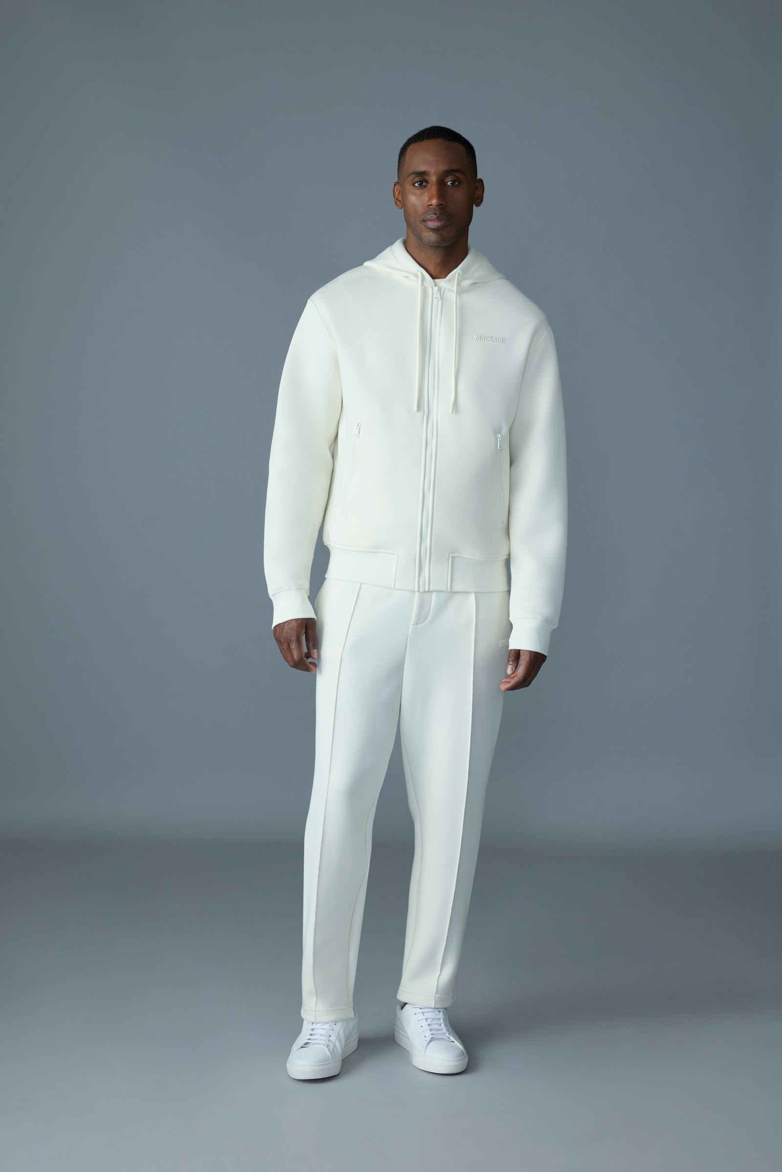 KRYSTOS double-face jersey zip-up hoodie for Men | Mackage® US
