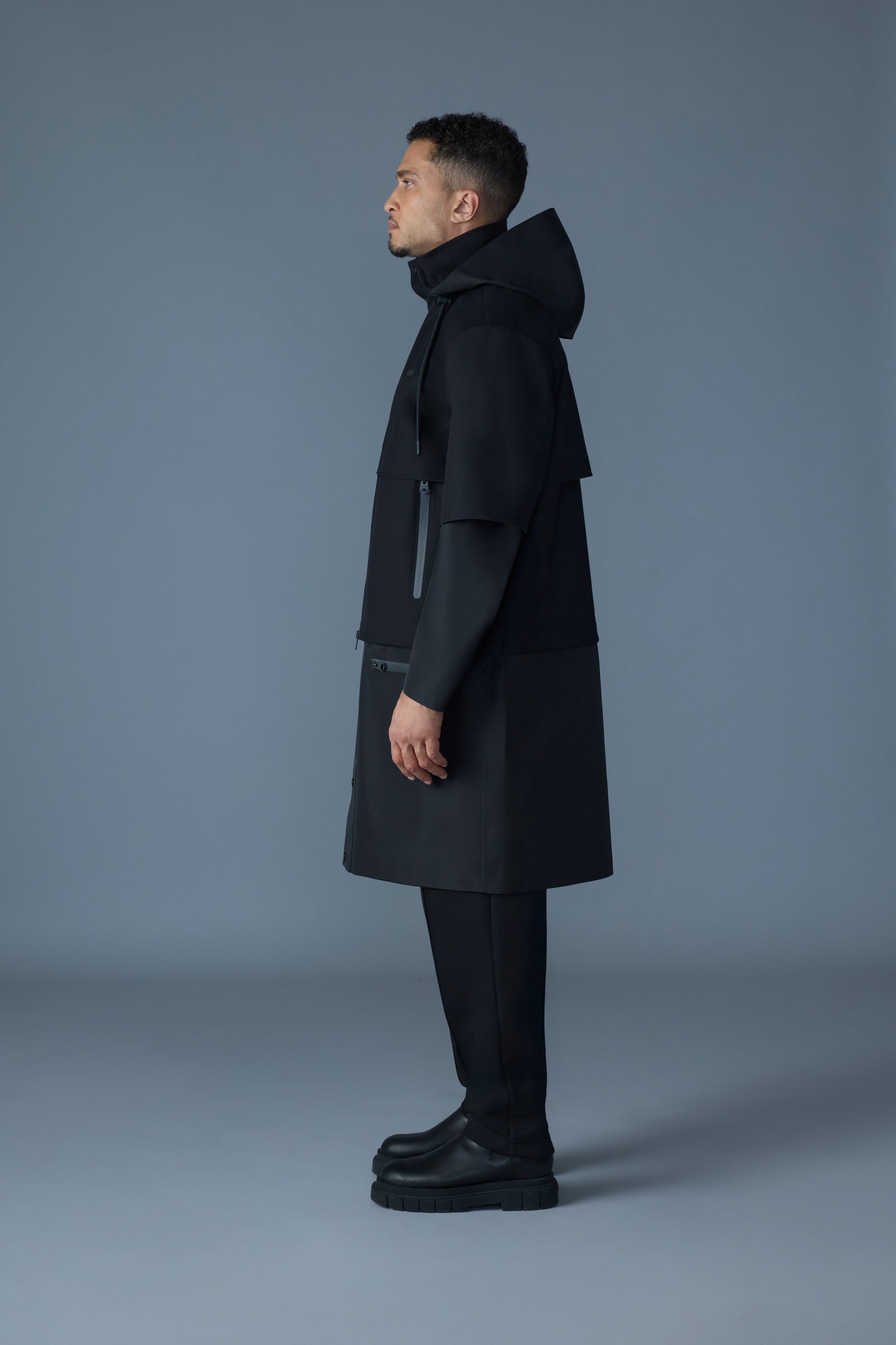 LANE - Long Modular Raincoat for Men | Mackage® US