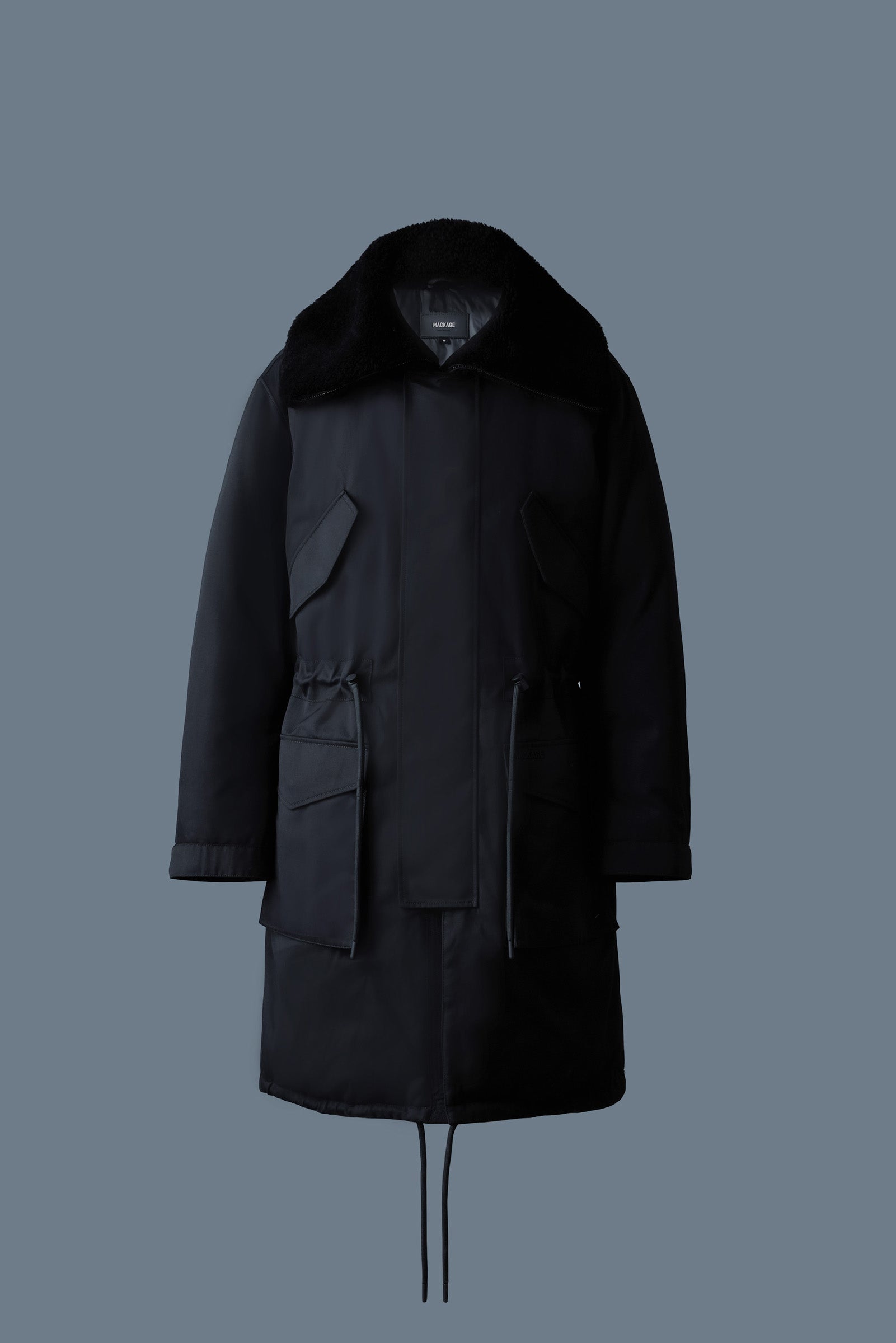 Leon, shearling collar down parka | Mackage® US