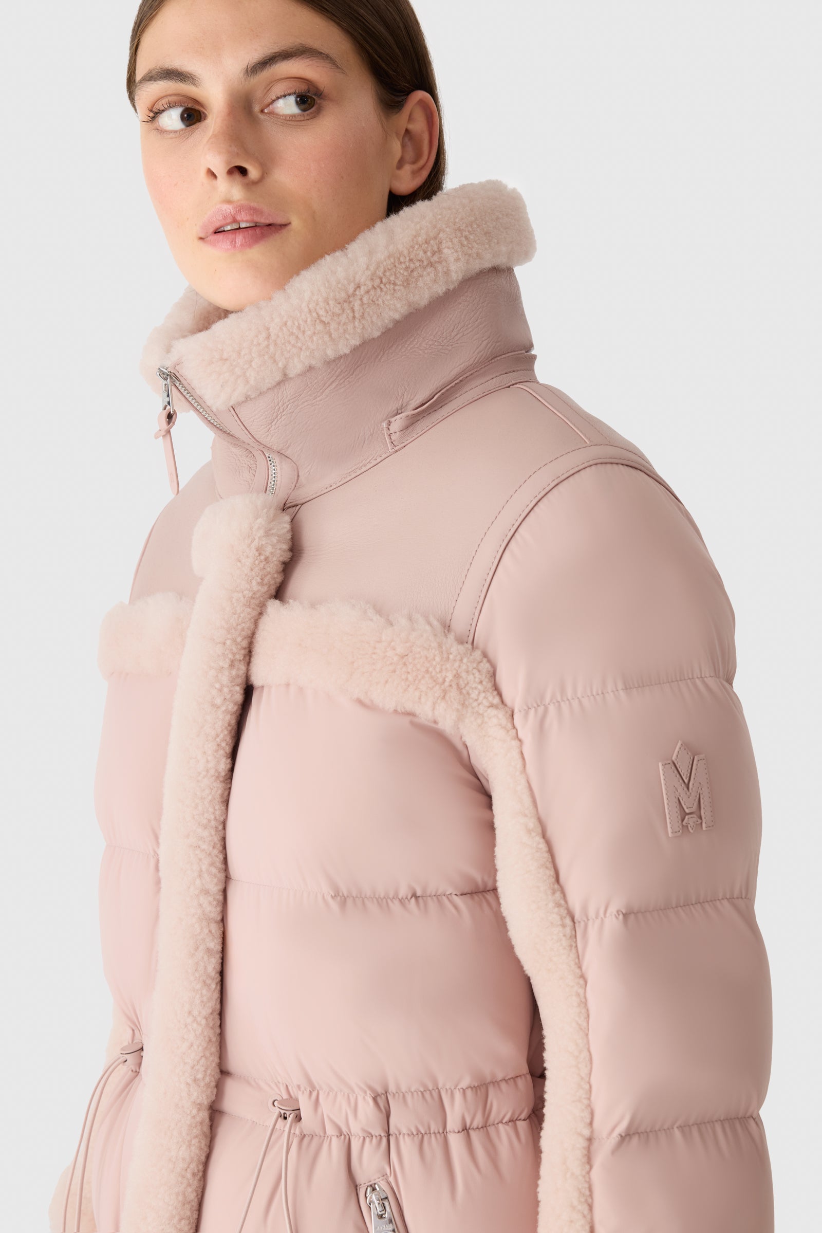 新品未使用✨MACPHEE✨MOUTON JK Mackage - Women's Lilibeth Mixed-Media Shearling Down Parka